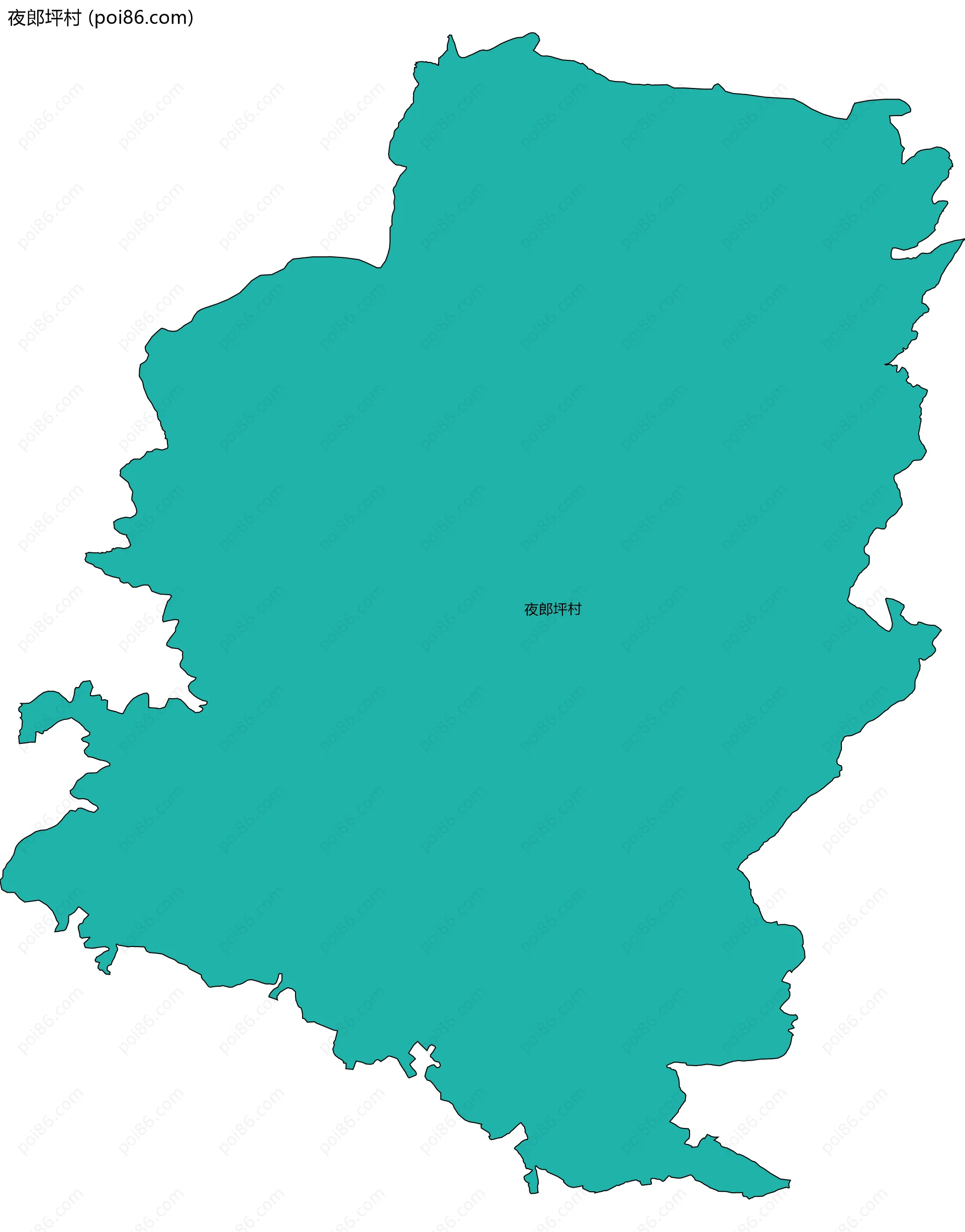 夜郎坪村边界地图