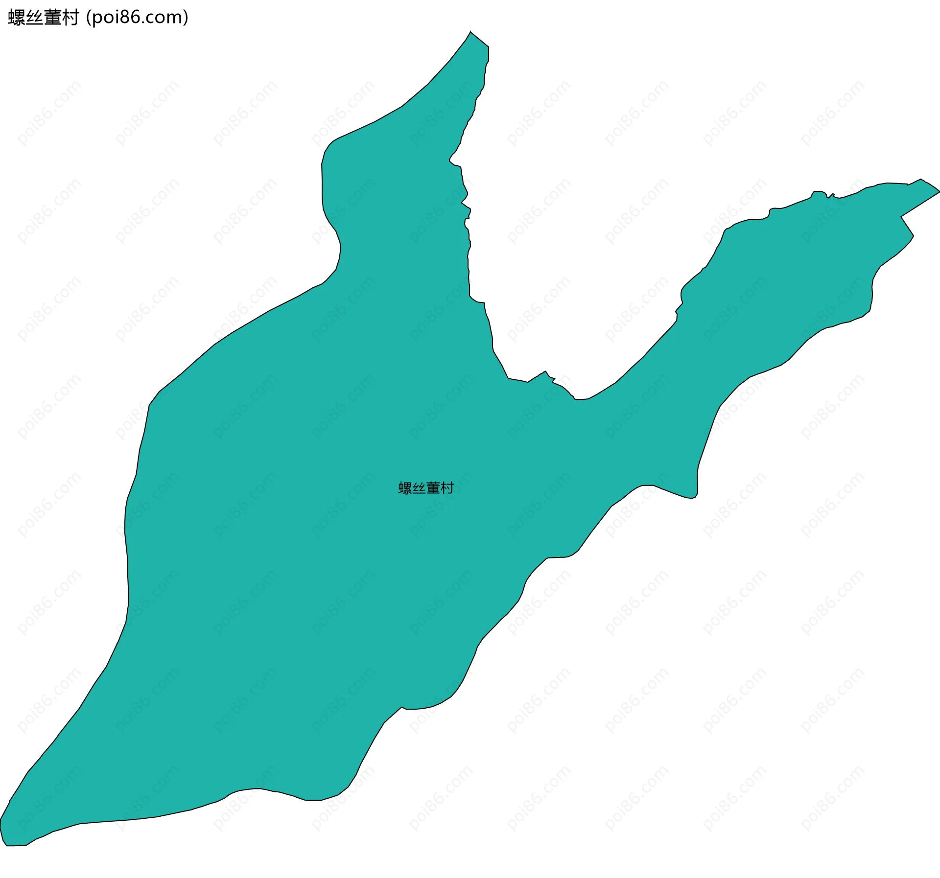 螺丝董村边界地图