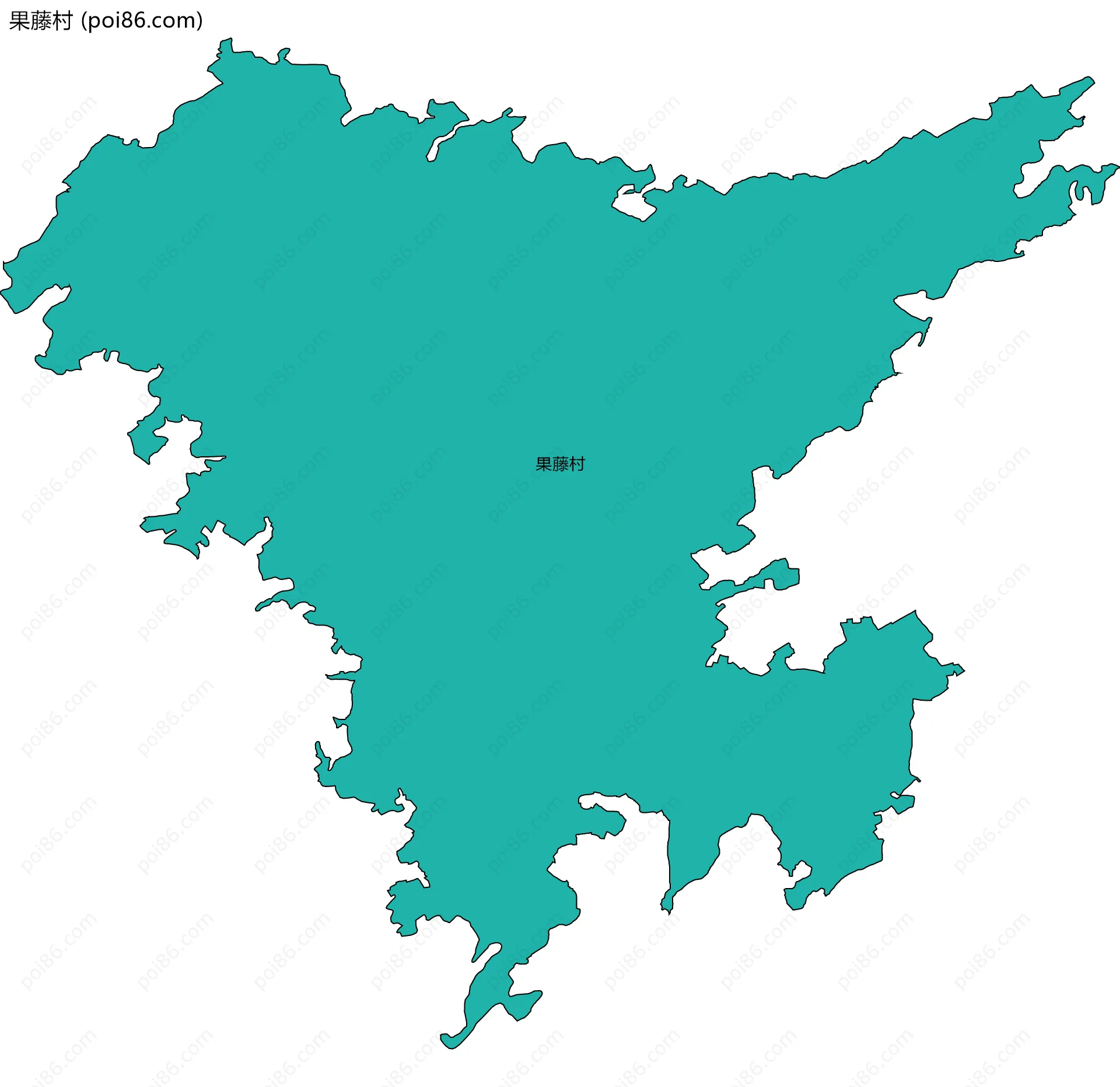 果藤村边界地图