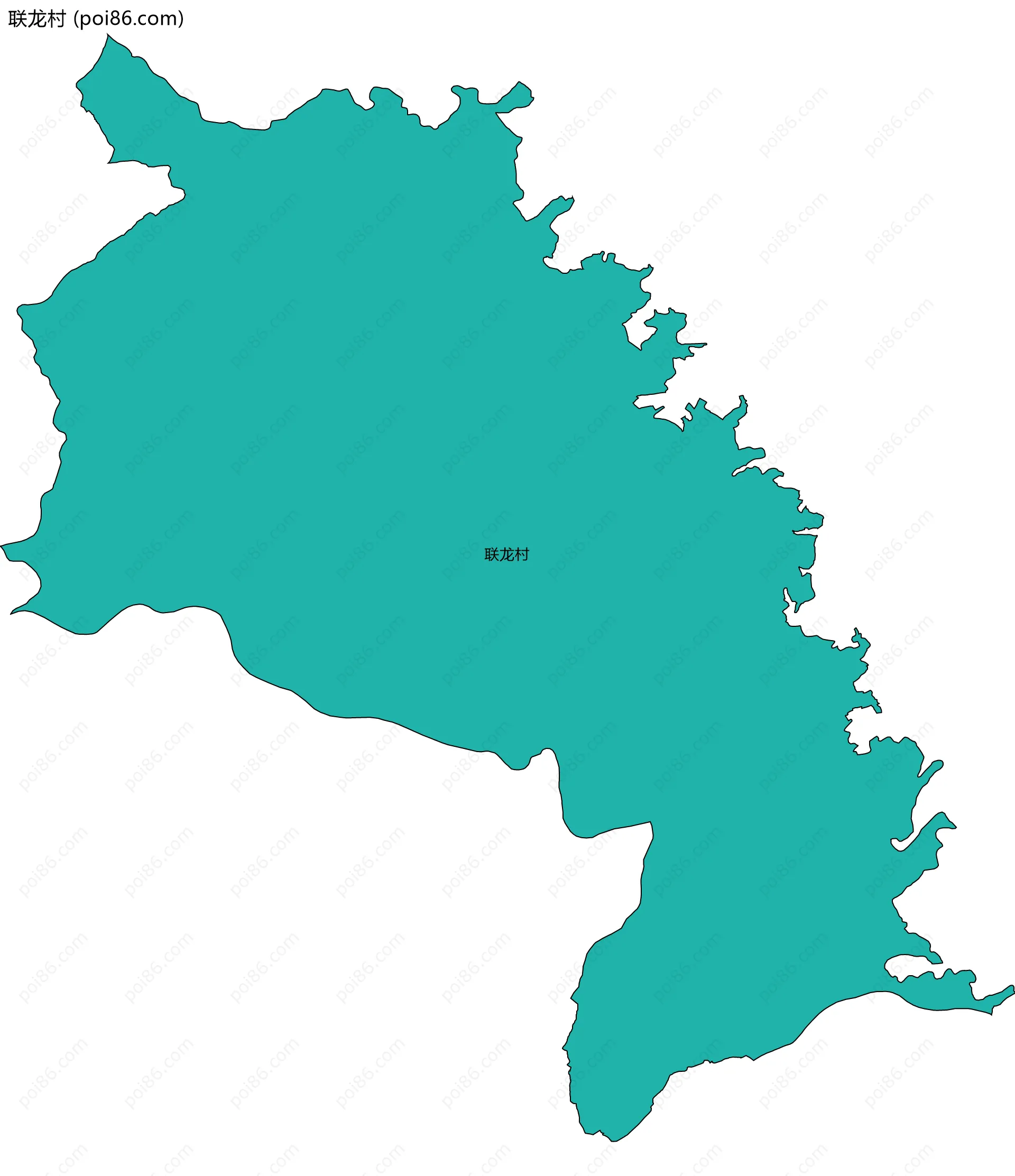 联龙村边界地图