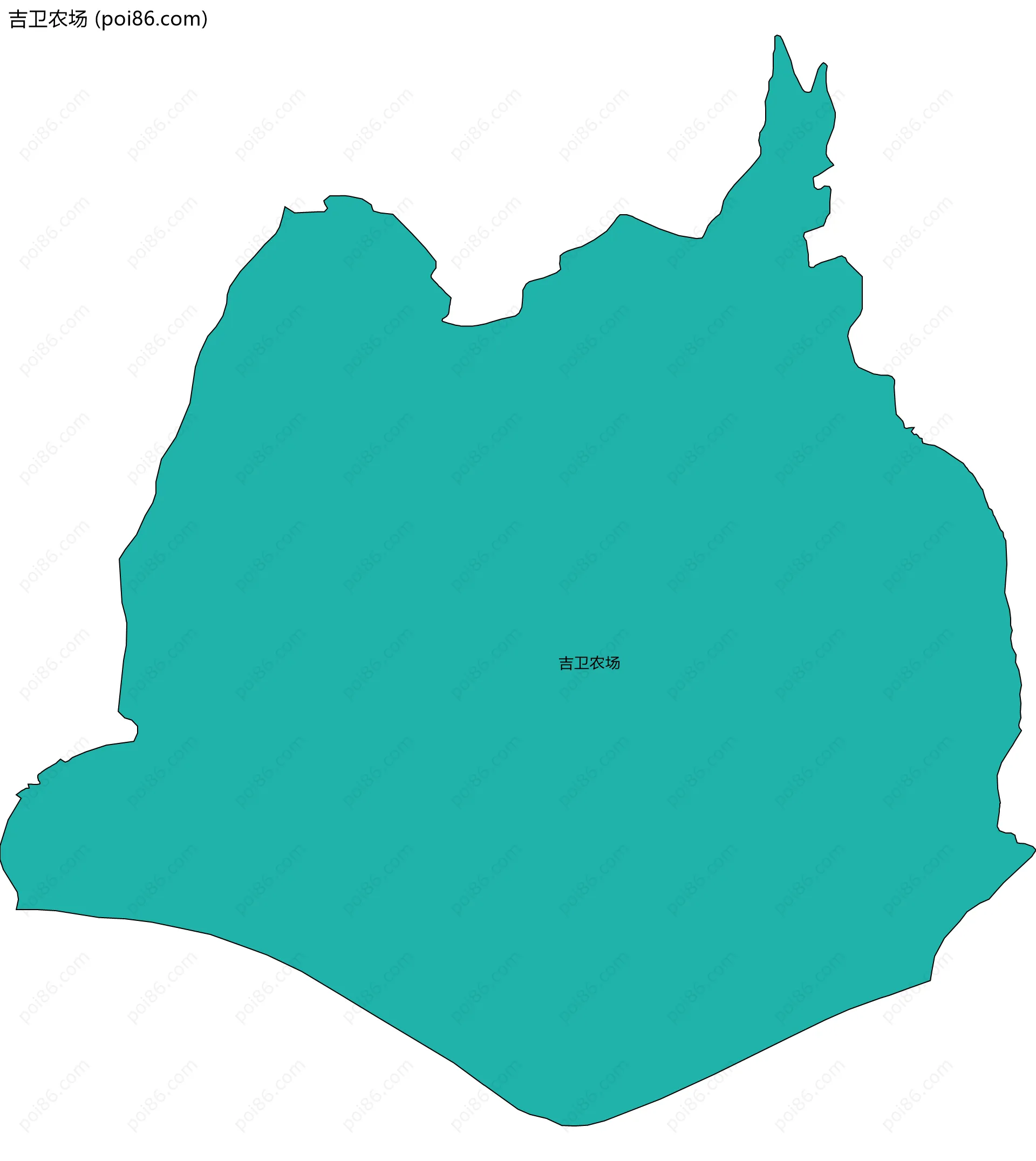 吉卫农场边界地图