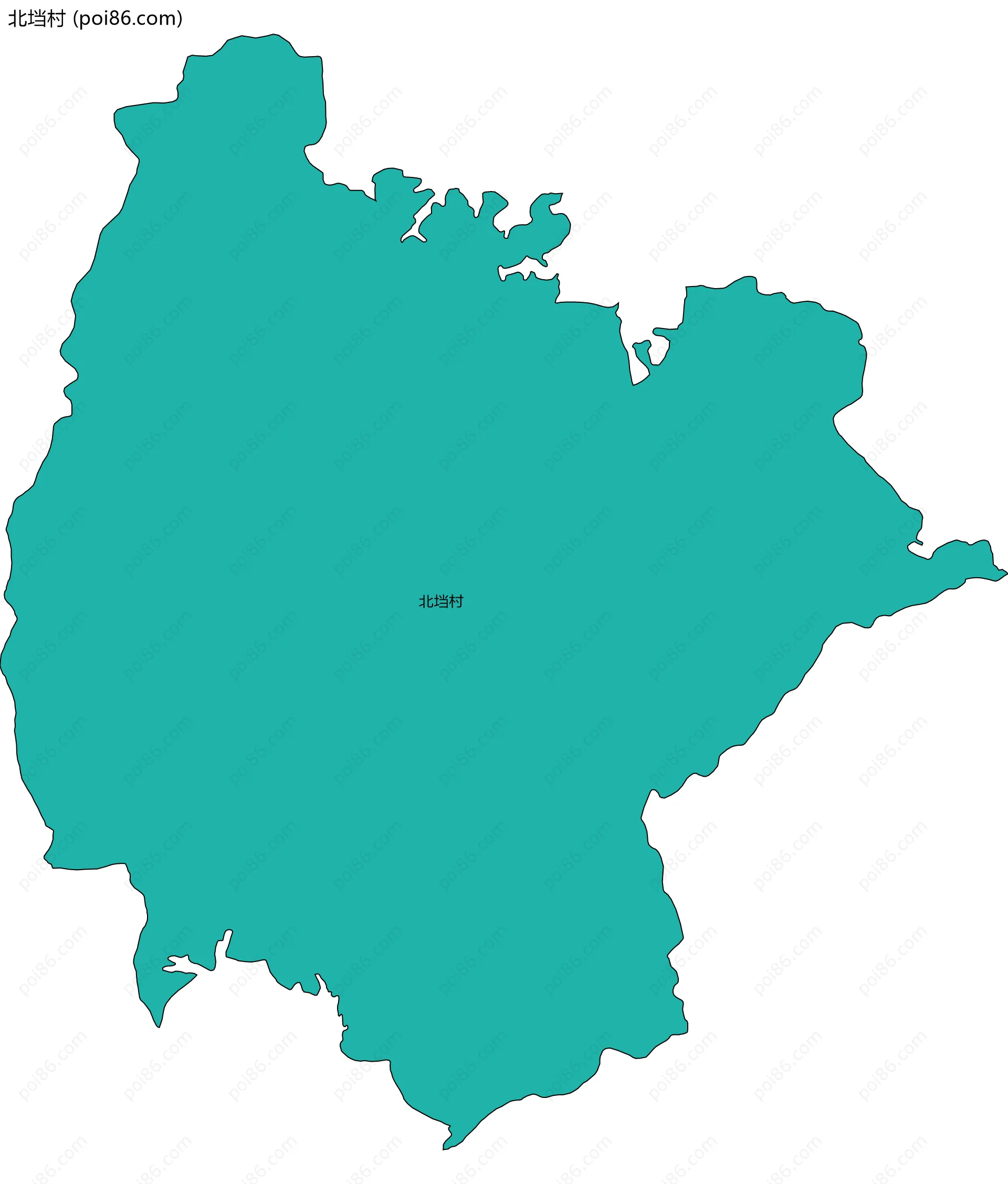 北垱村边界地图