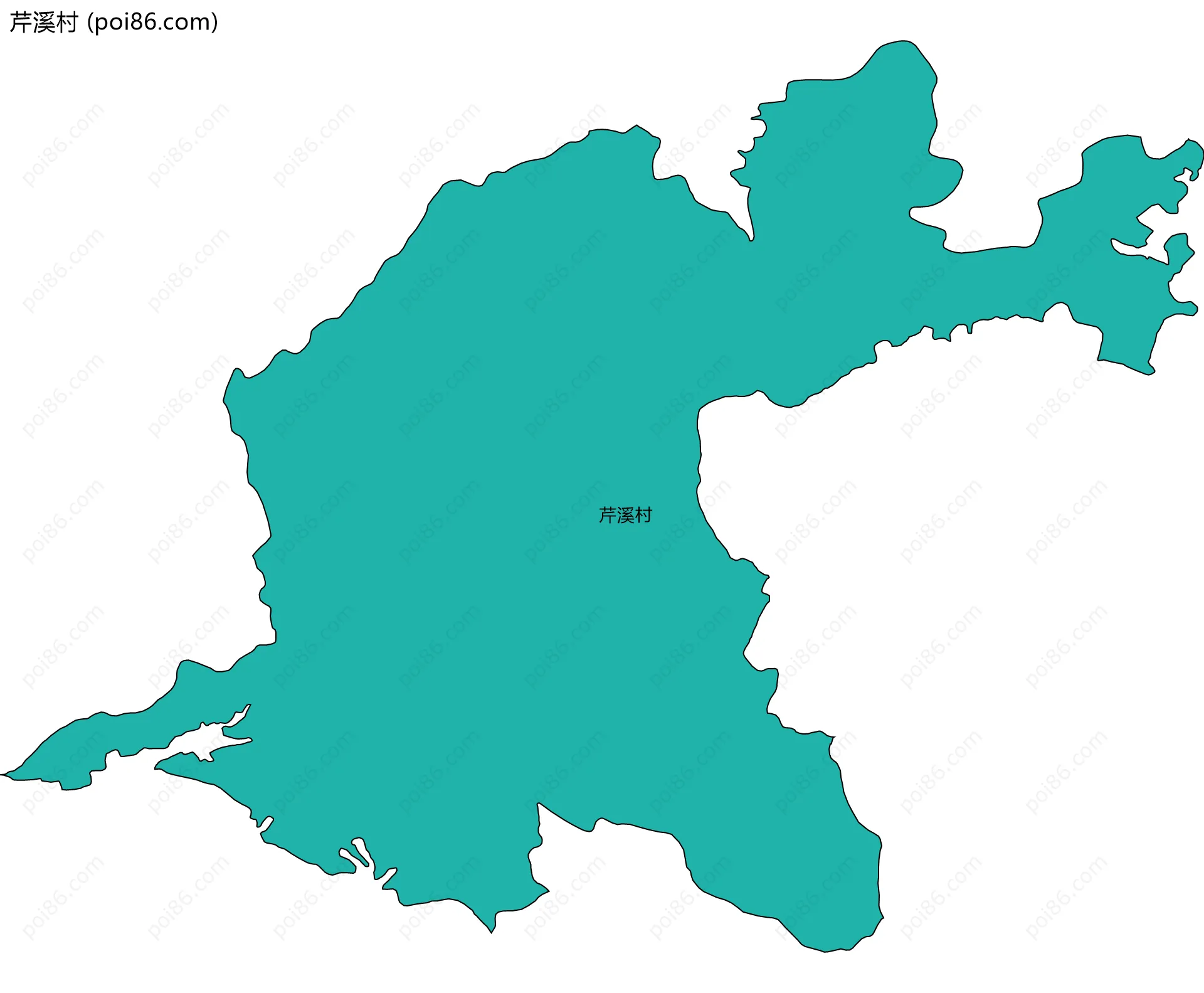 芹溪村边界地图
