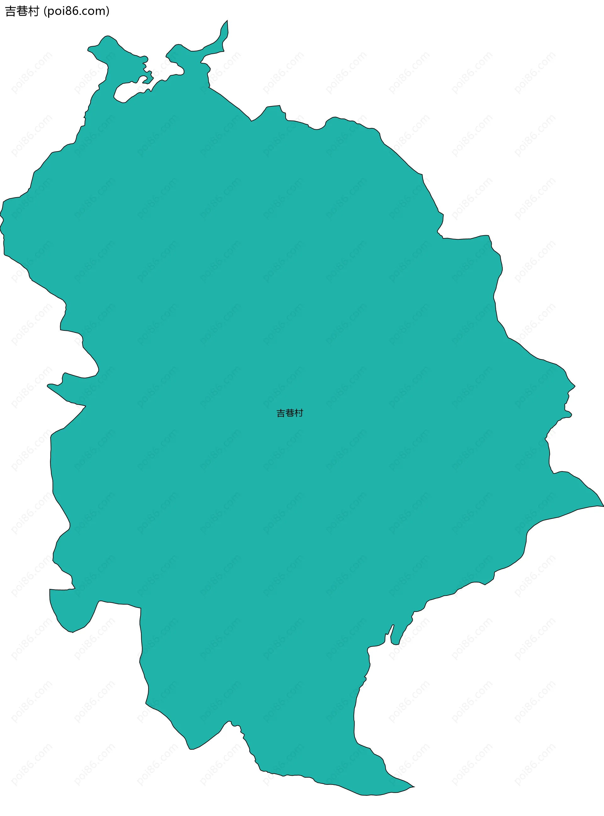 吉巷村边界地图