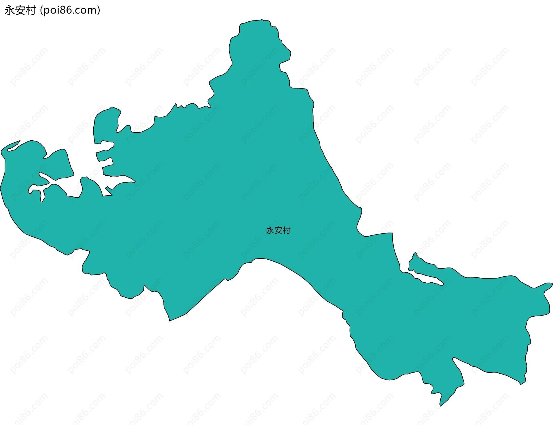 永安村边界地图