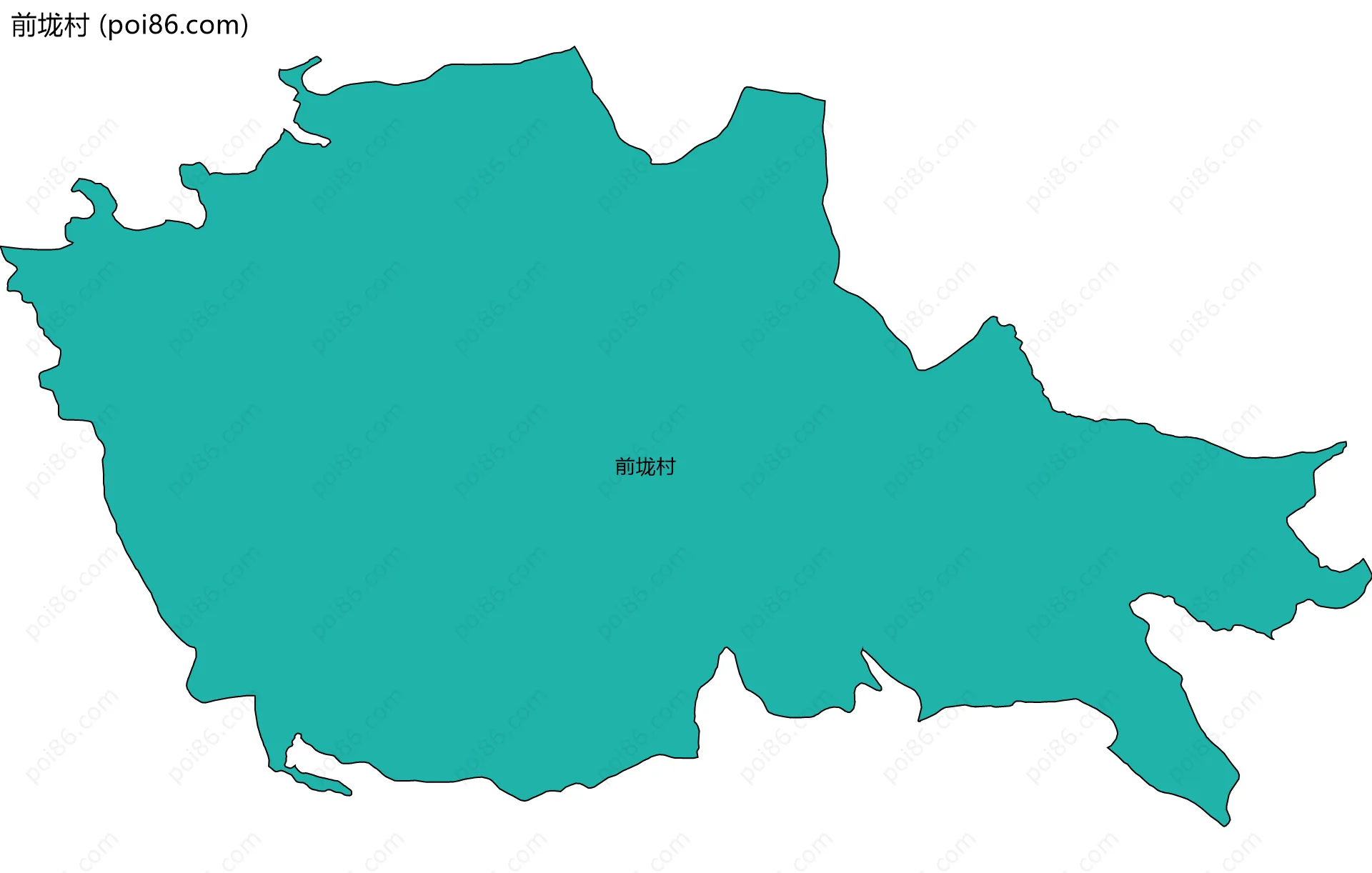 前垅村边界地图