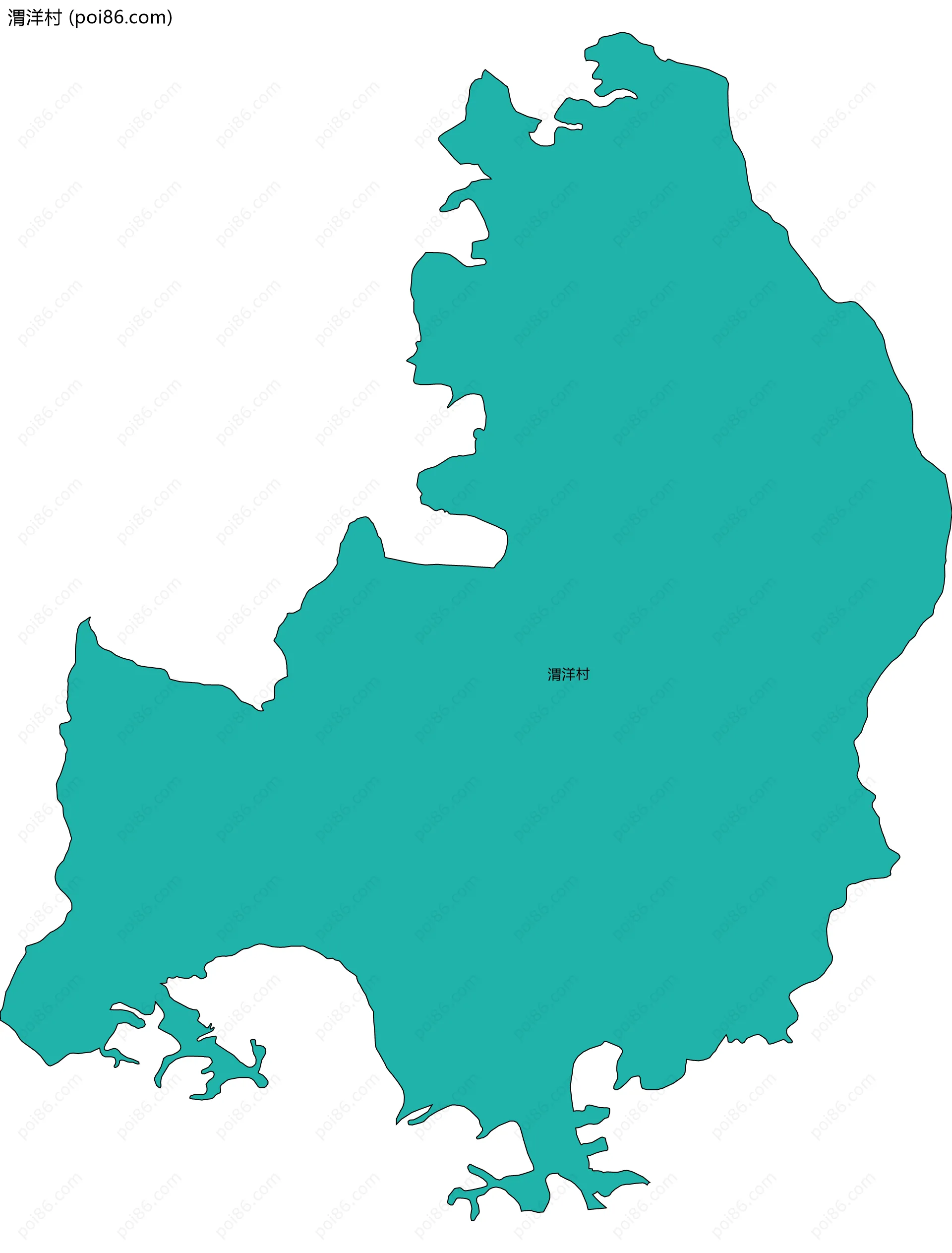 渭洋村边界地图