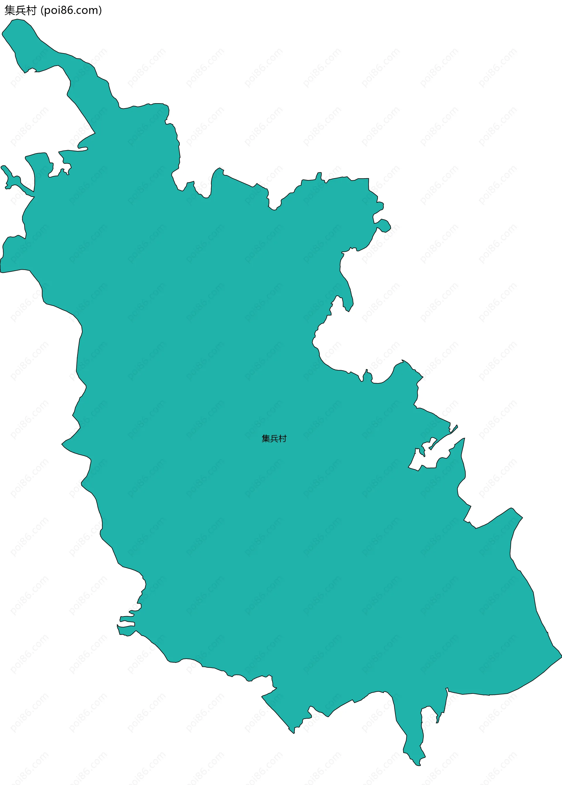 集兵村边界地图