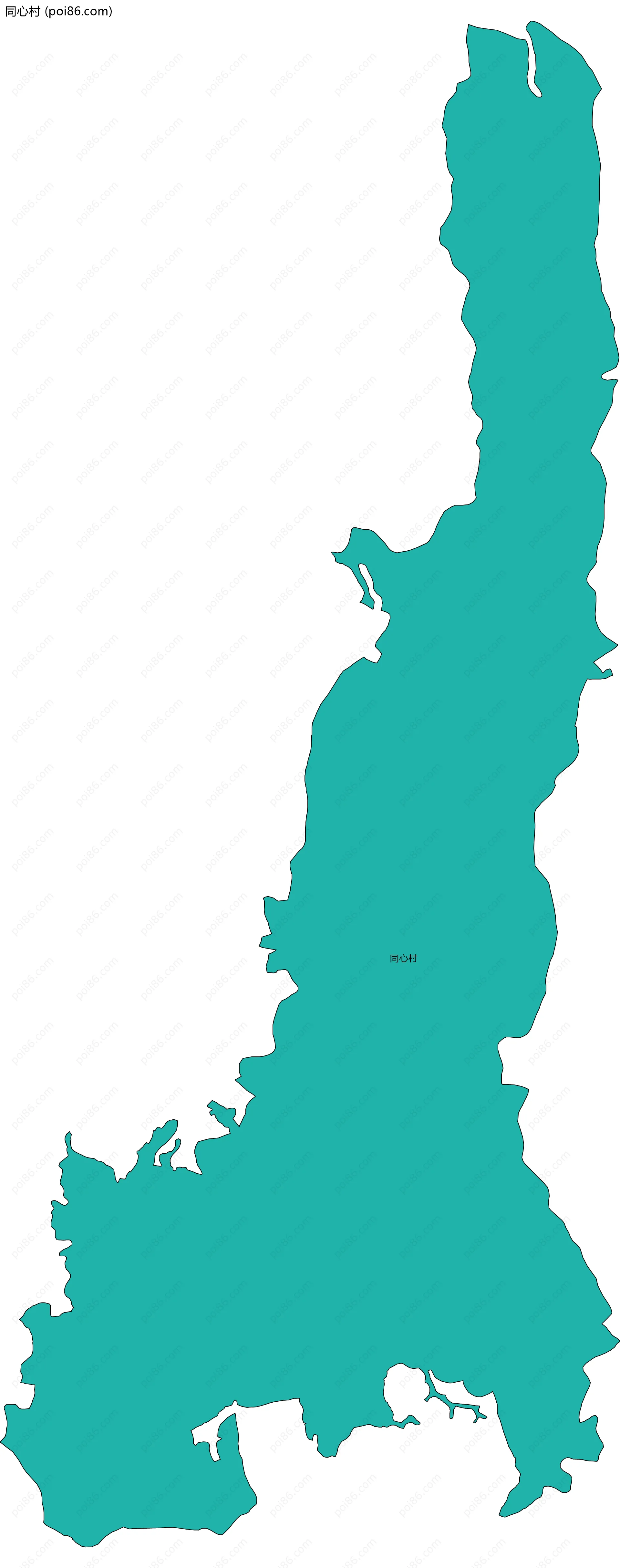 同心村边界地图