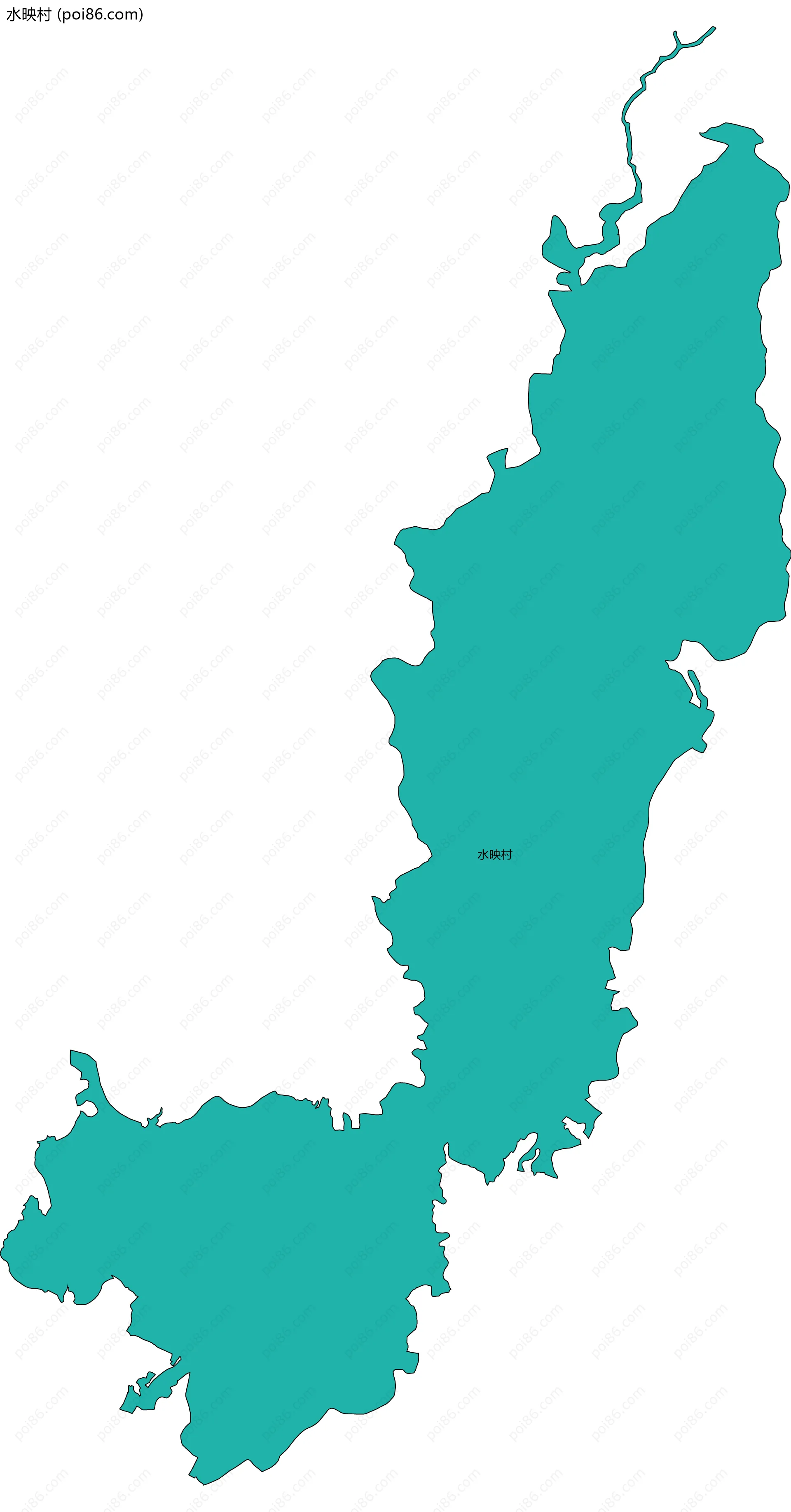 水映村边界地图