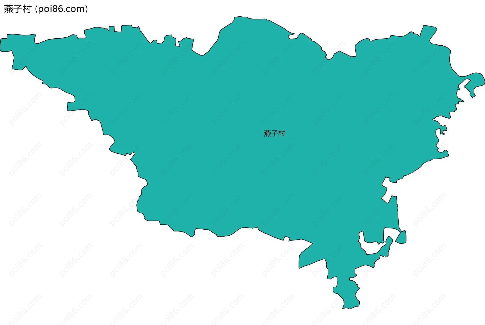 燕子村边界地图