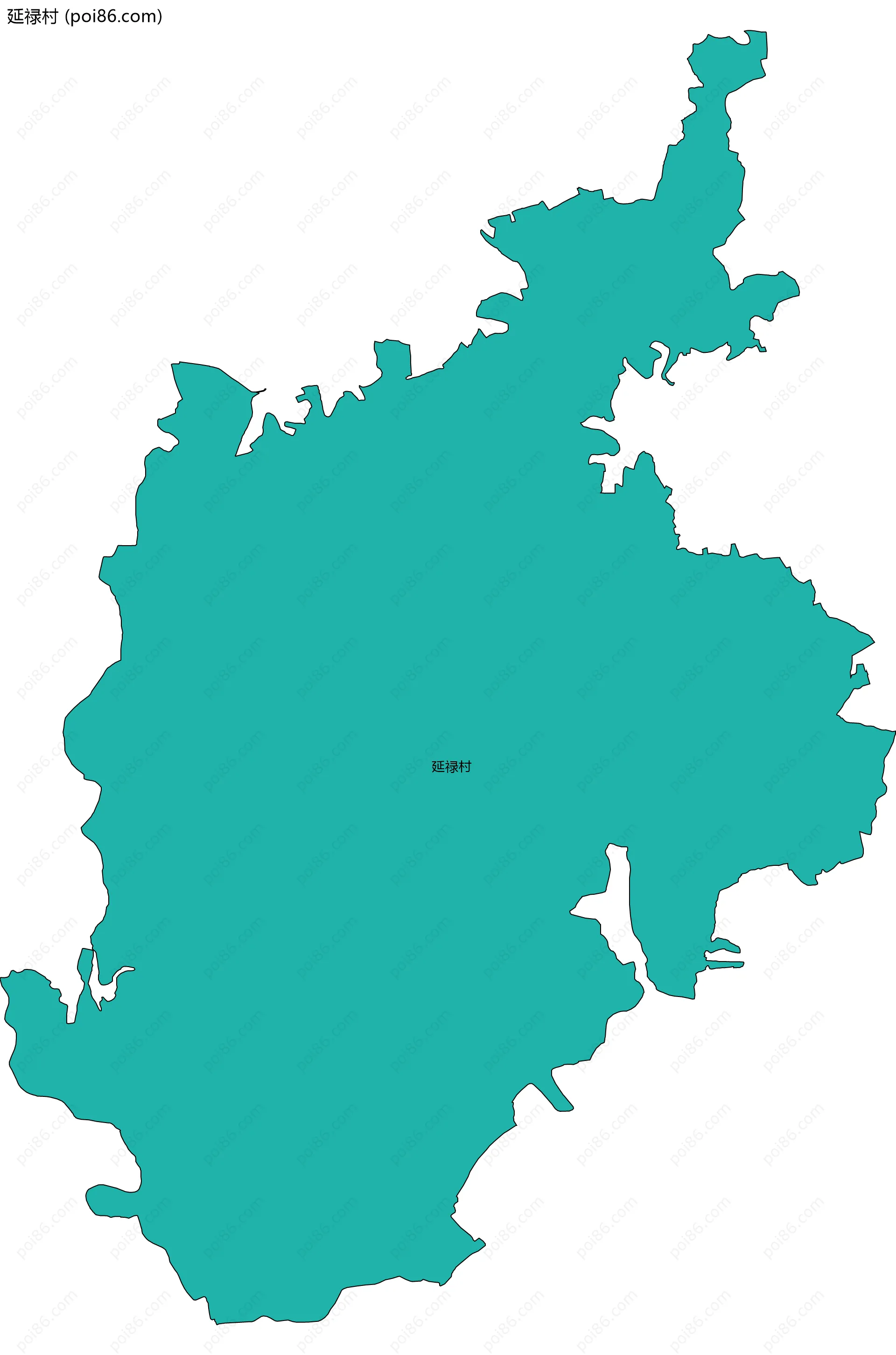 延禄村边界地图