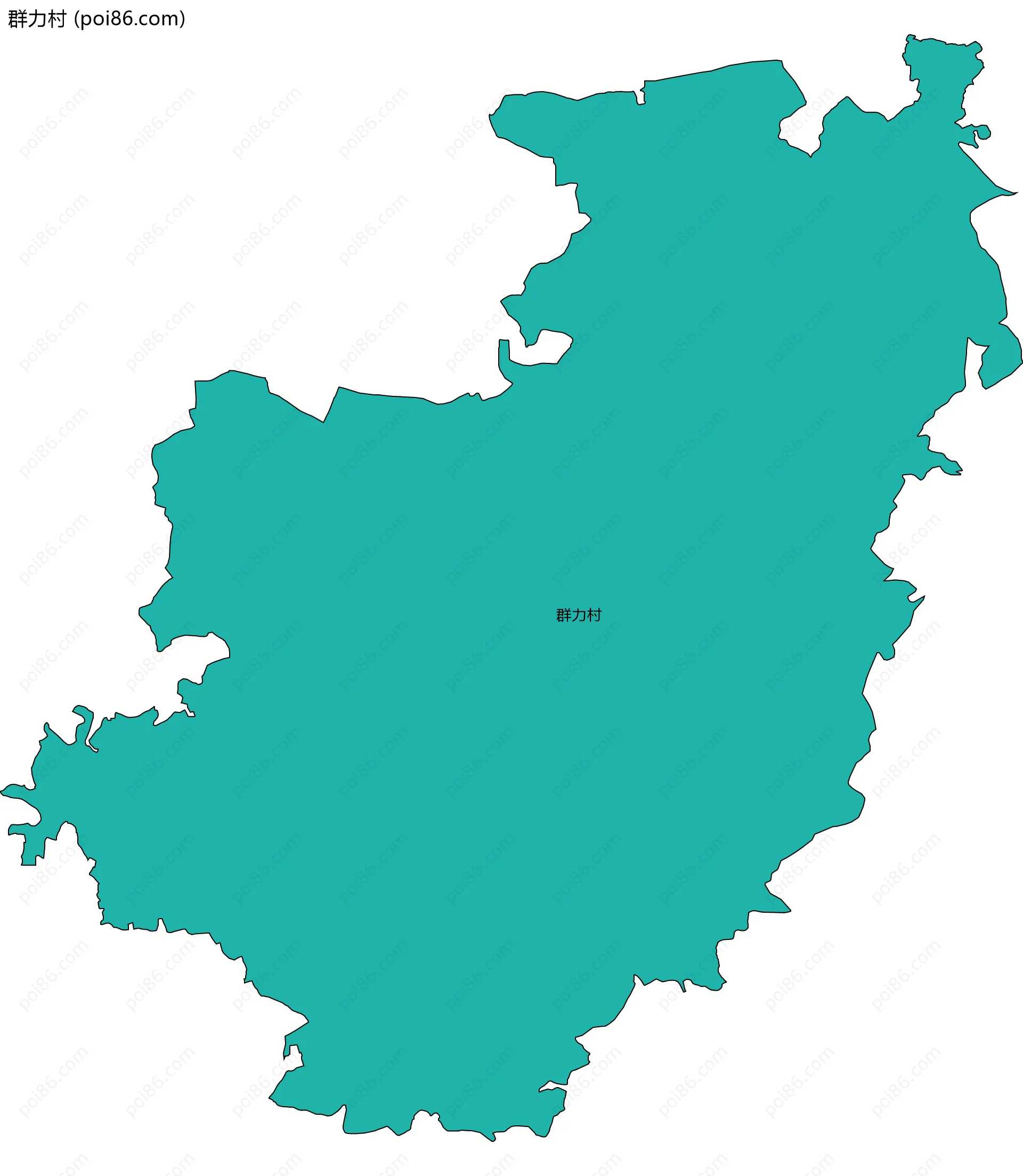 群力村边界地图