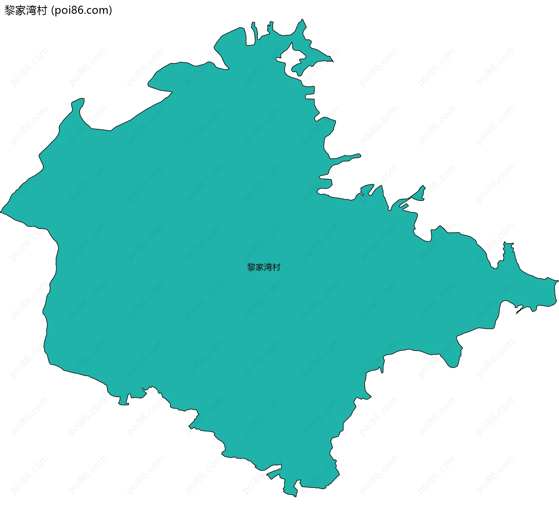 黎家湾村边界地图