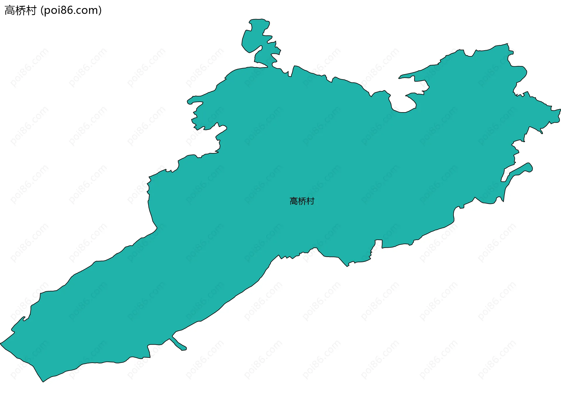 高桥村边界地图