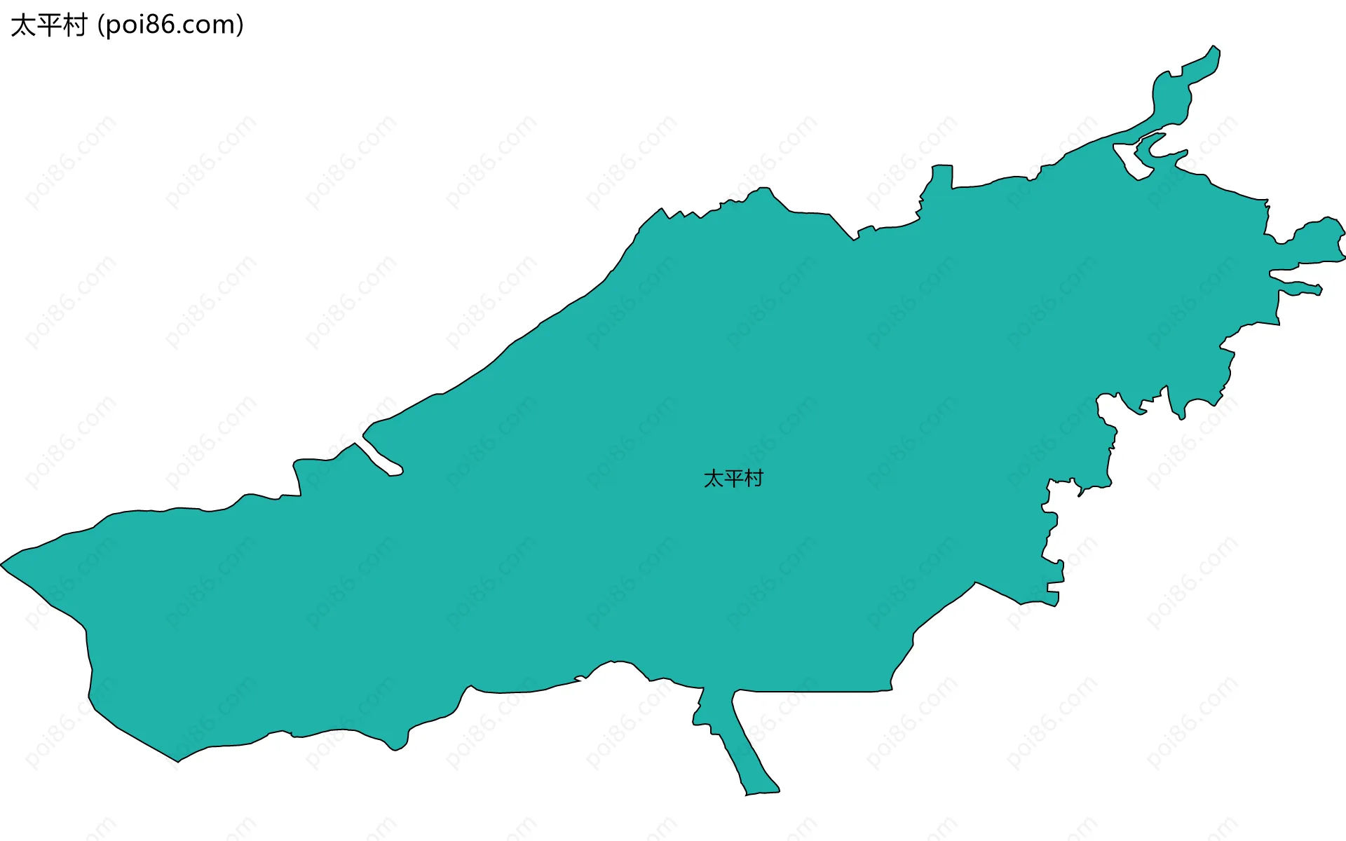 太平村边界地图