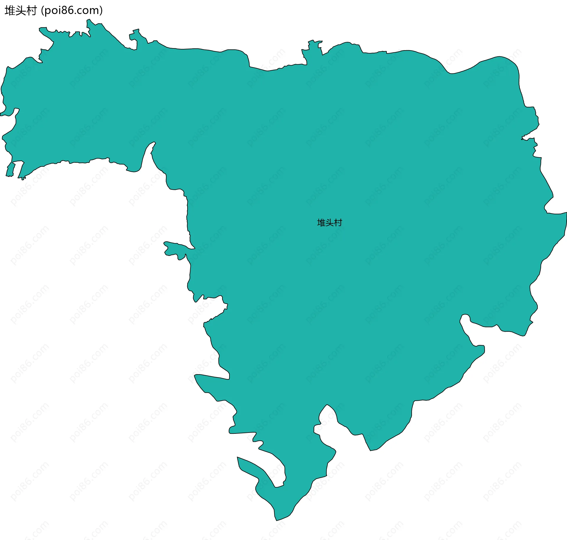 堆头村边界地图