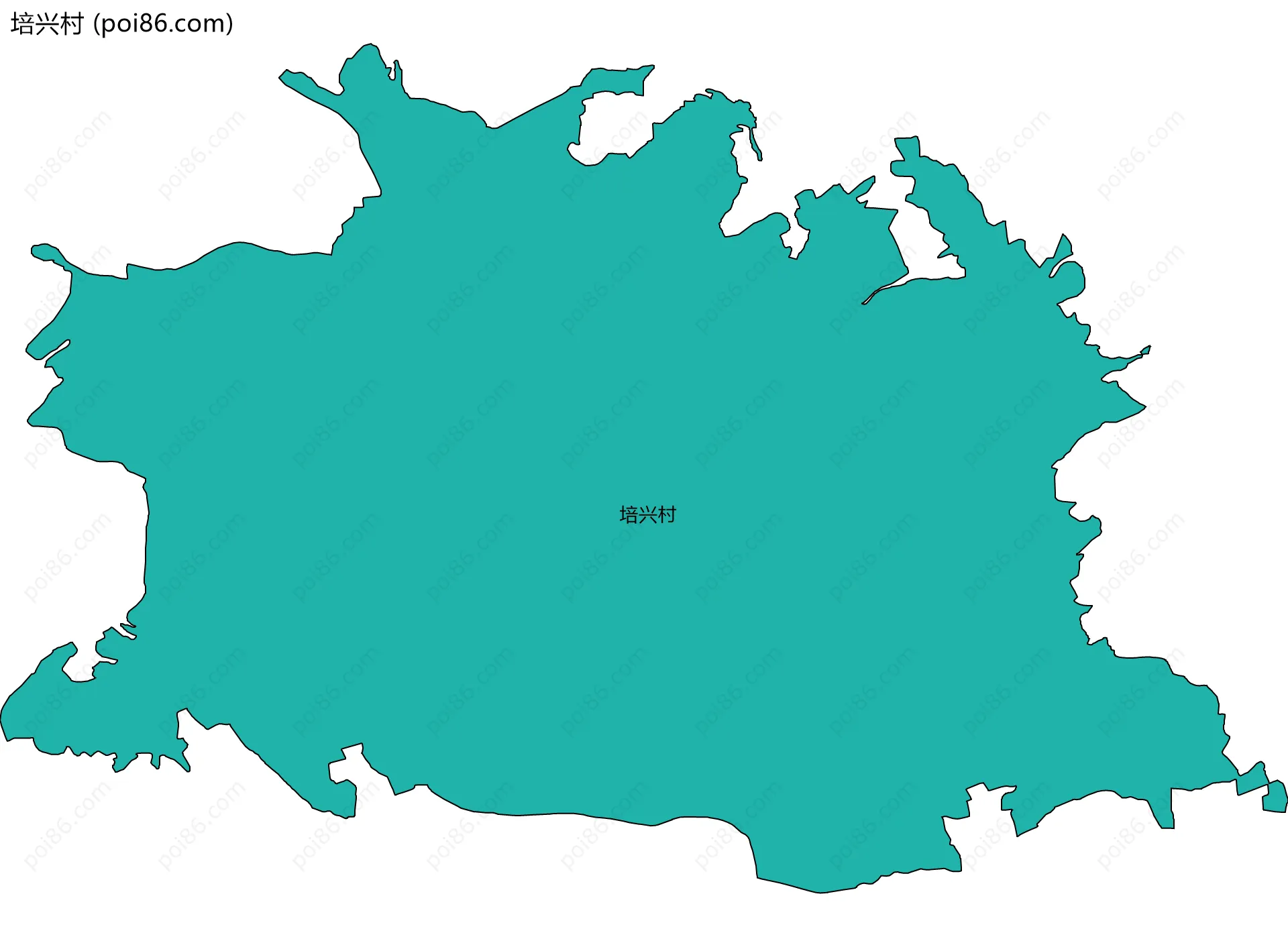 培兴村边界地图