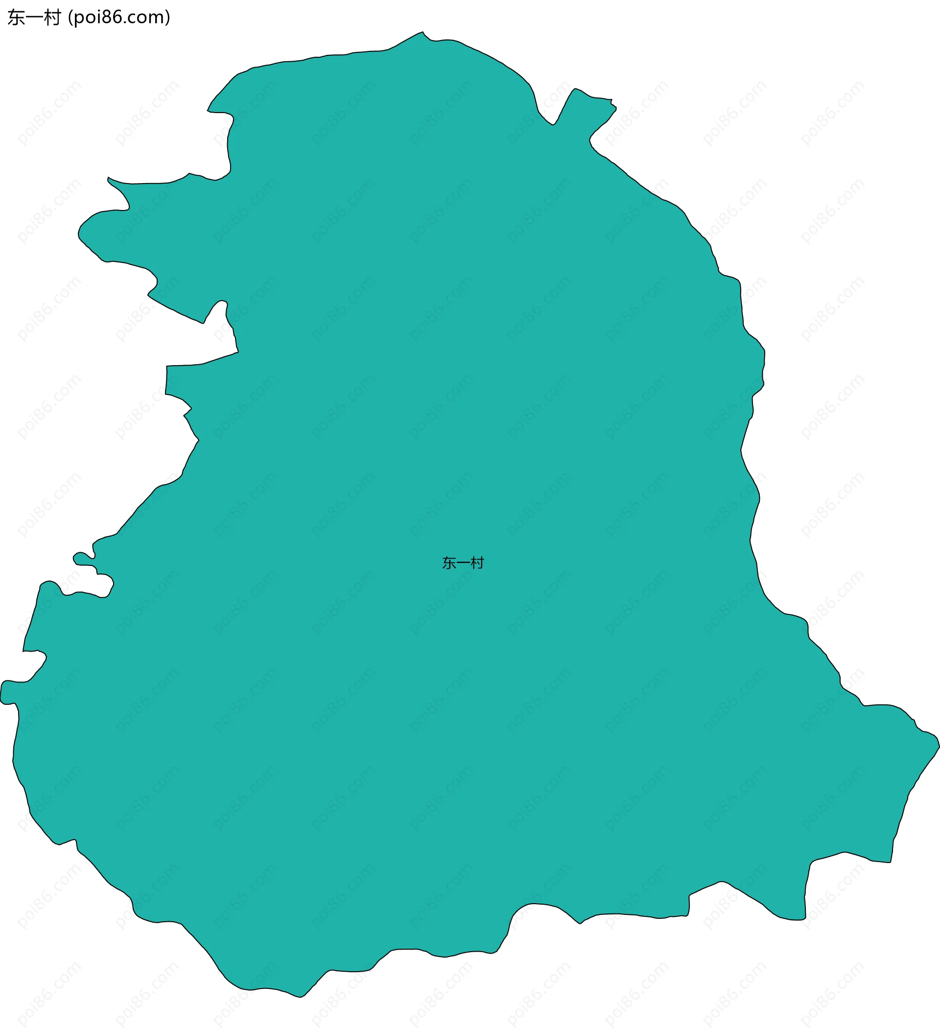 东一村边界地图