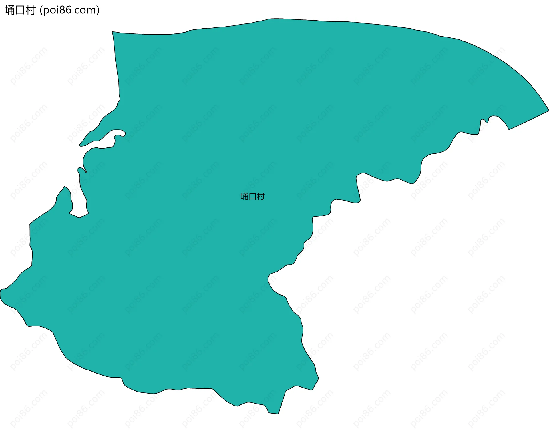 埇口村边界地图