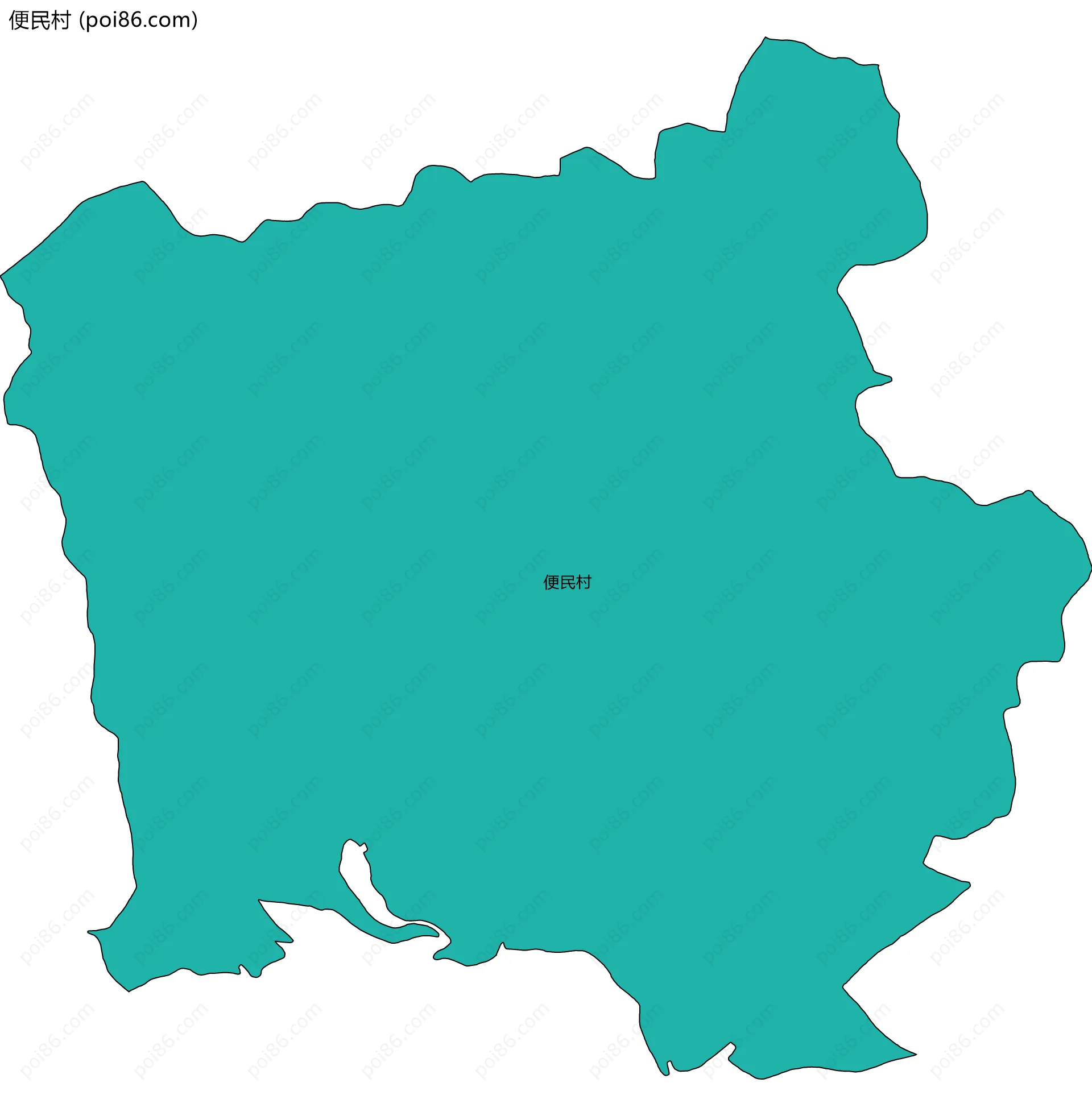 便民村边界地图