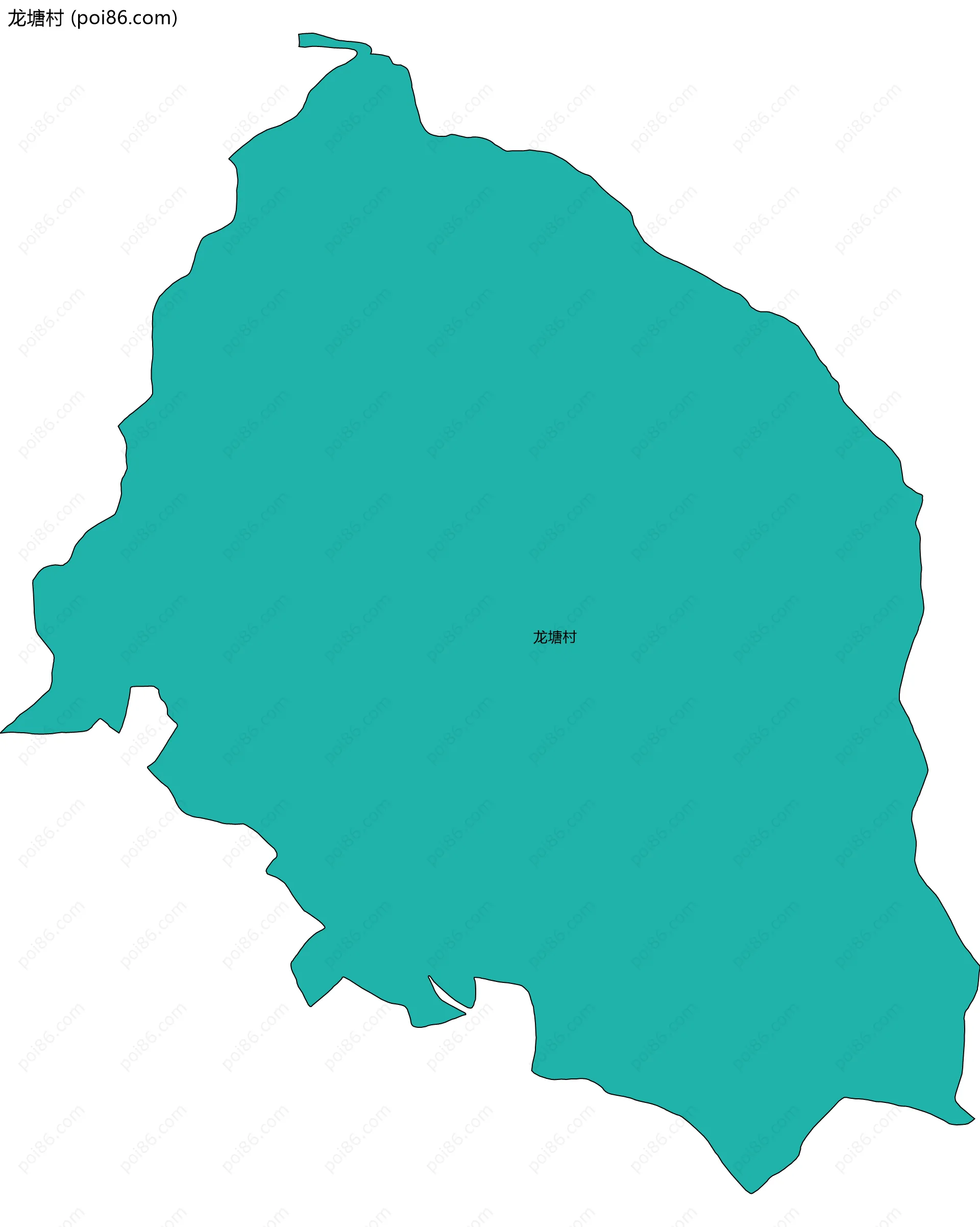 龙塘村边界地图