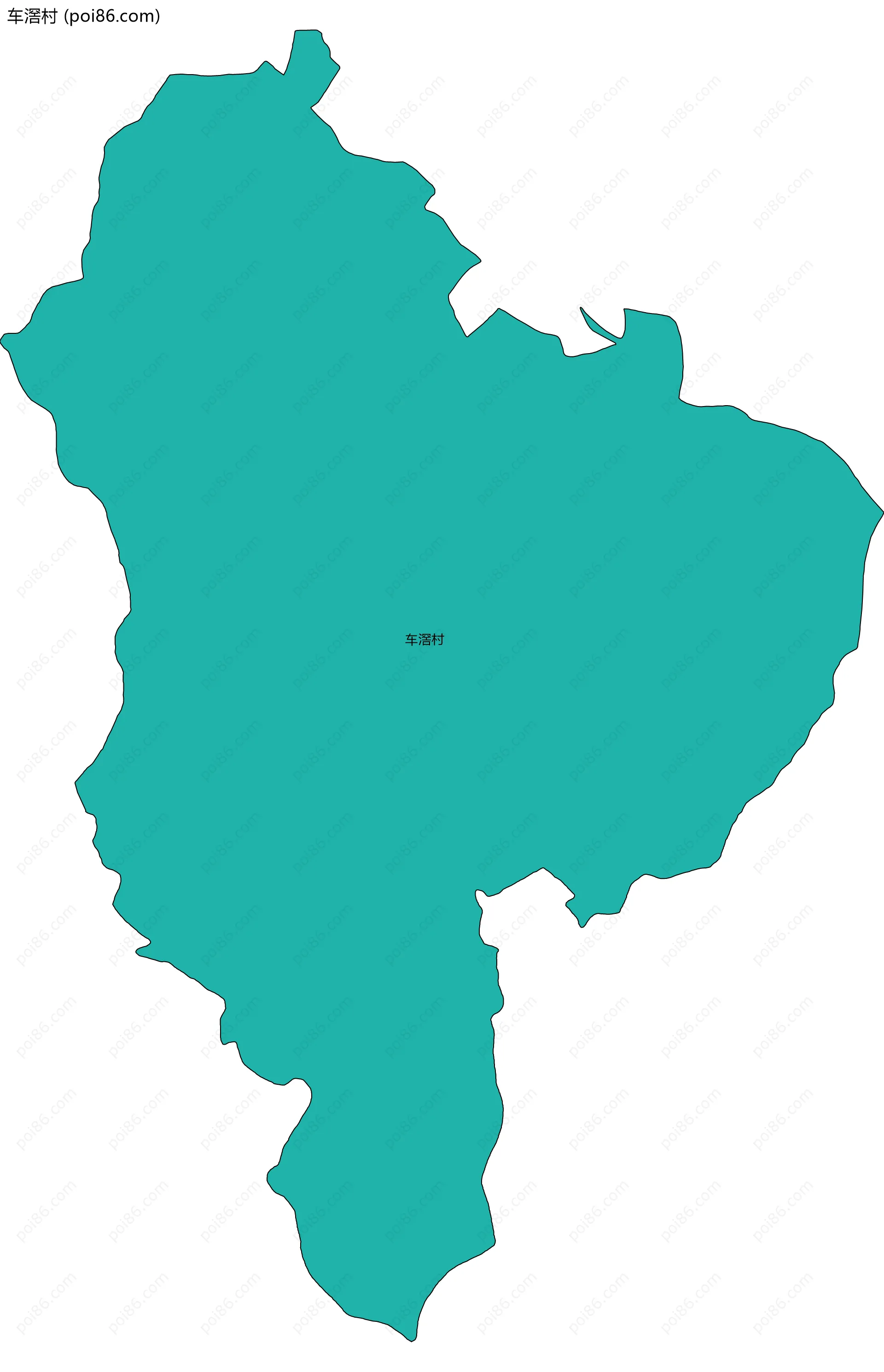 车滘村边界地图