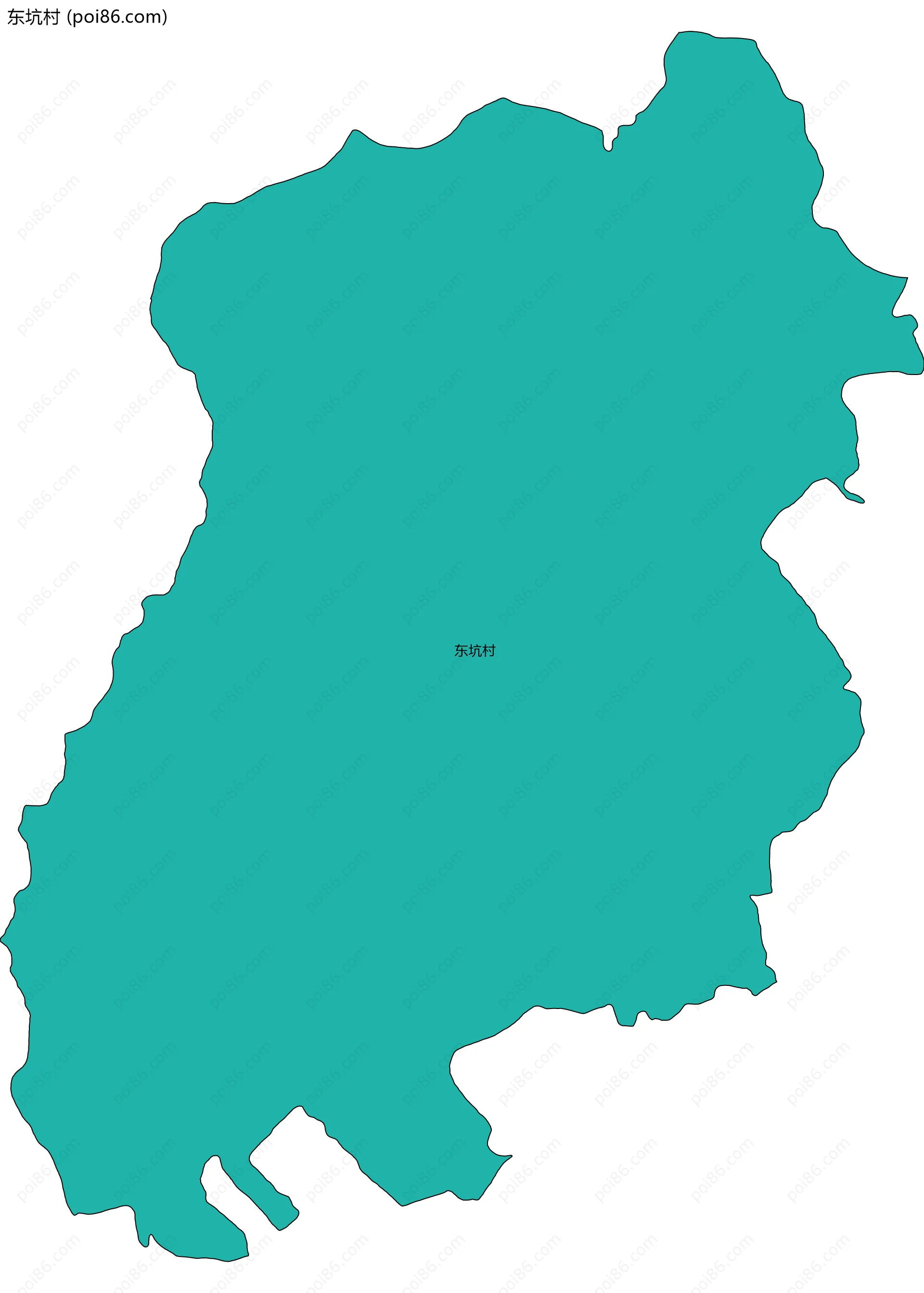 东坑村边界地图