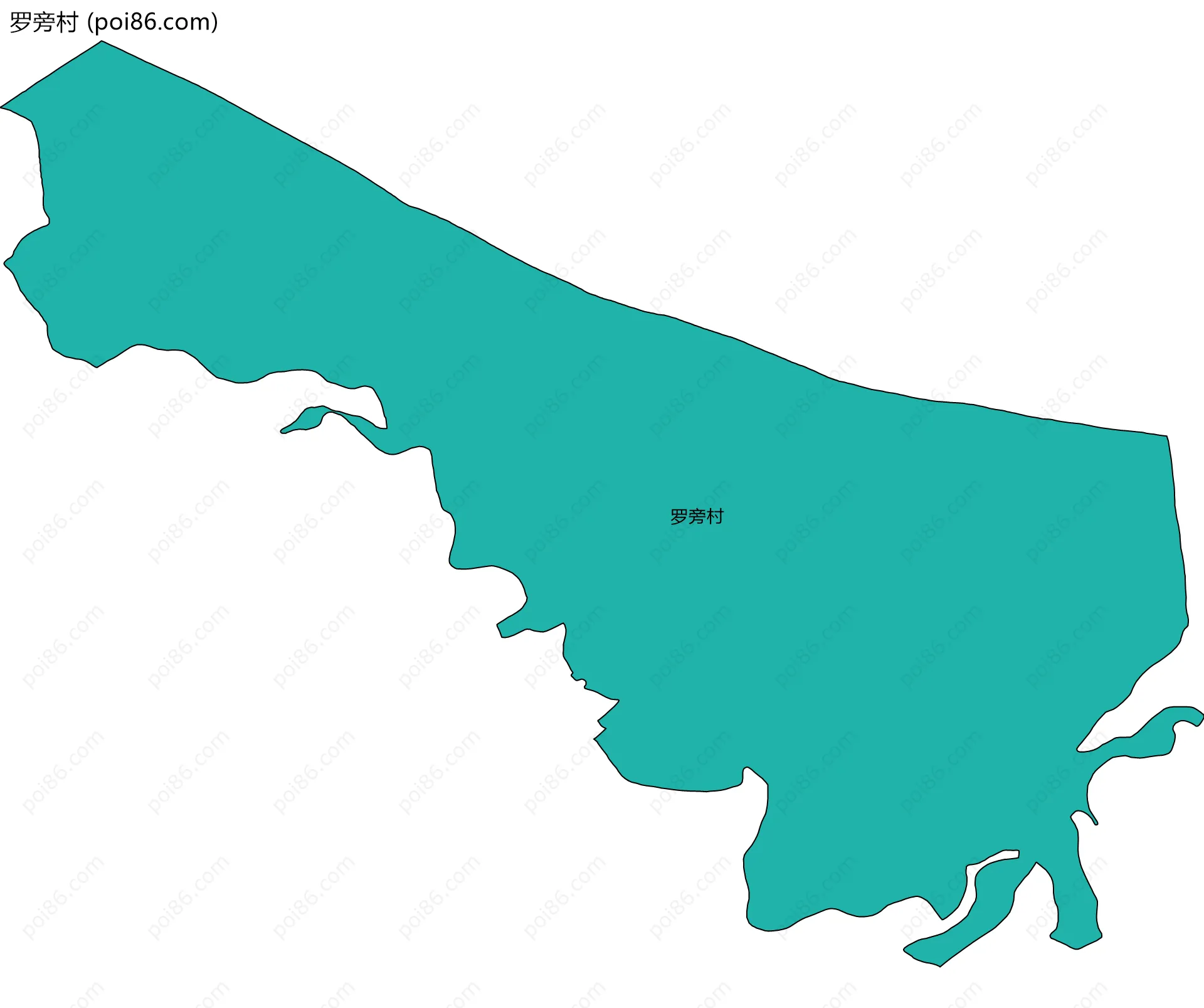 罗旁村边界地图