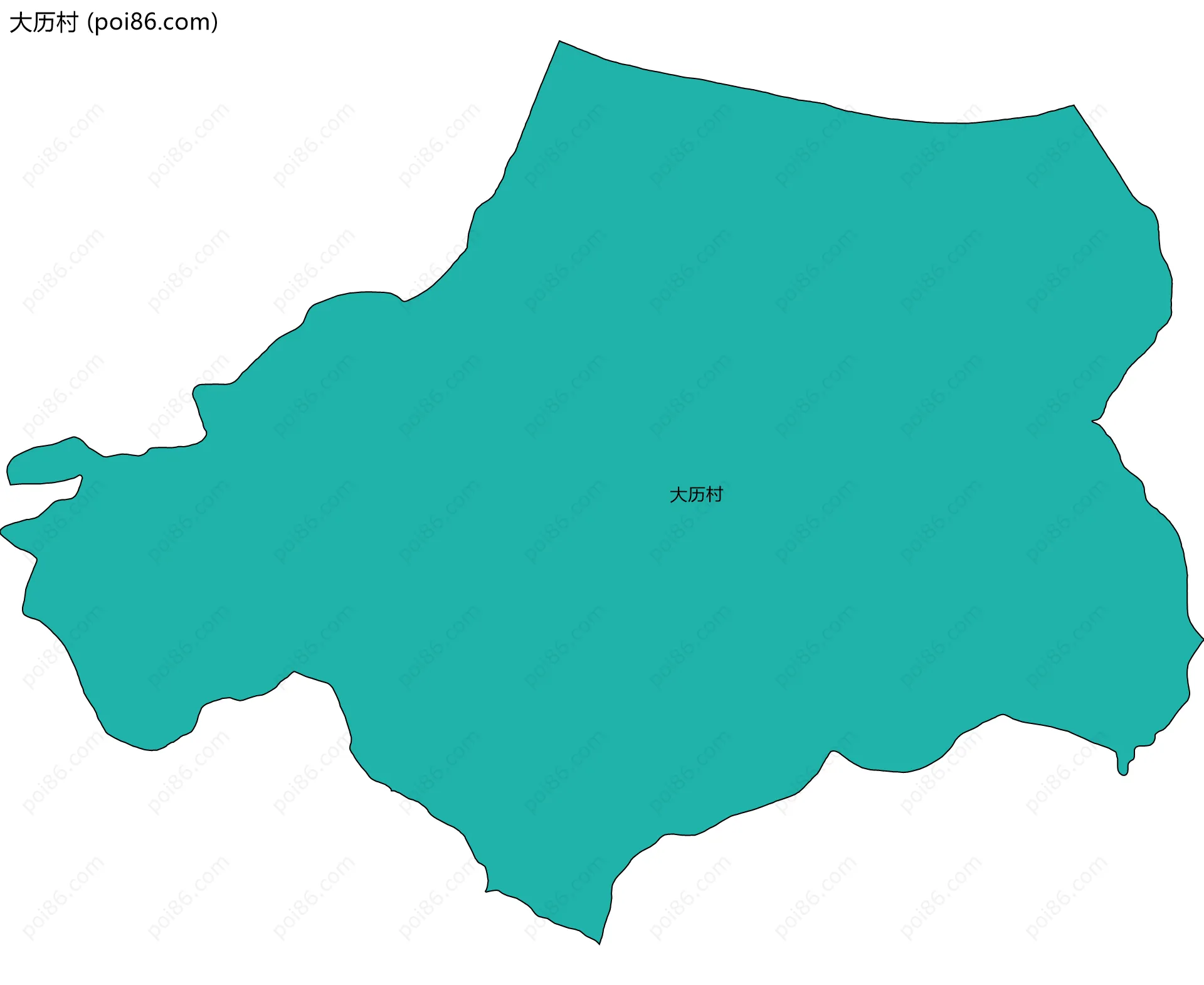 大历村边界地图