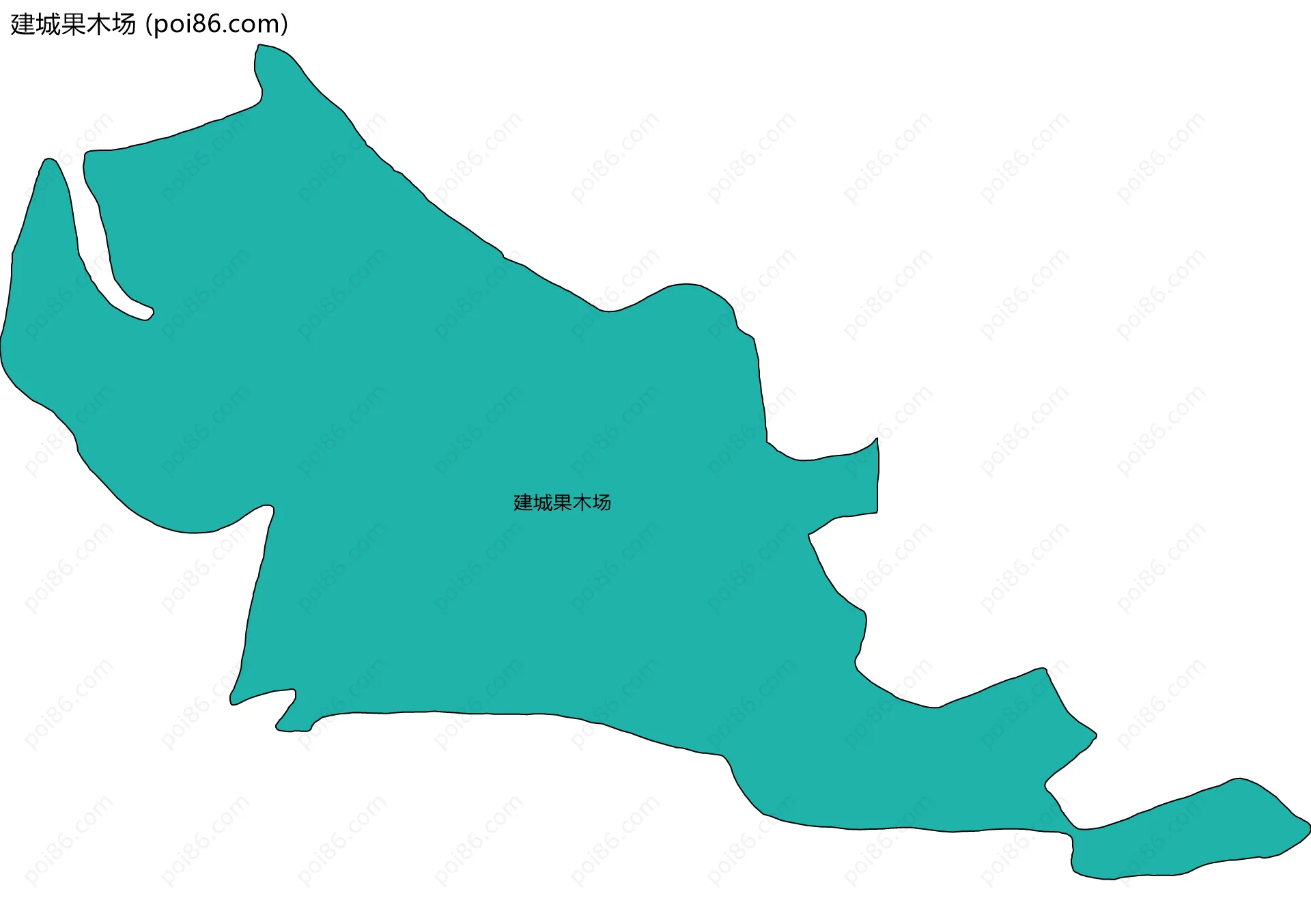 建城果木场边界地图