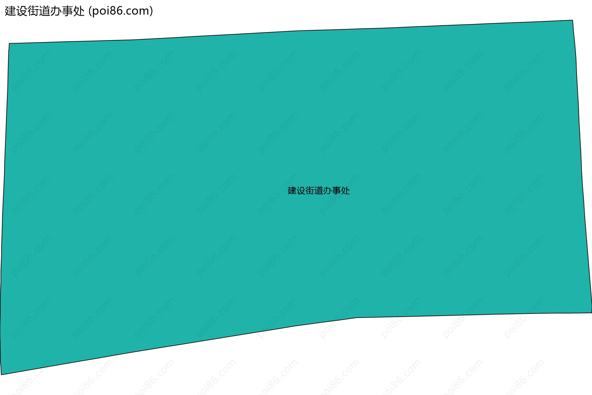 建设街道办事处边界地图