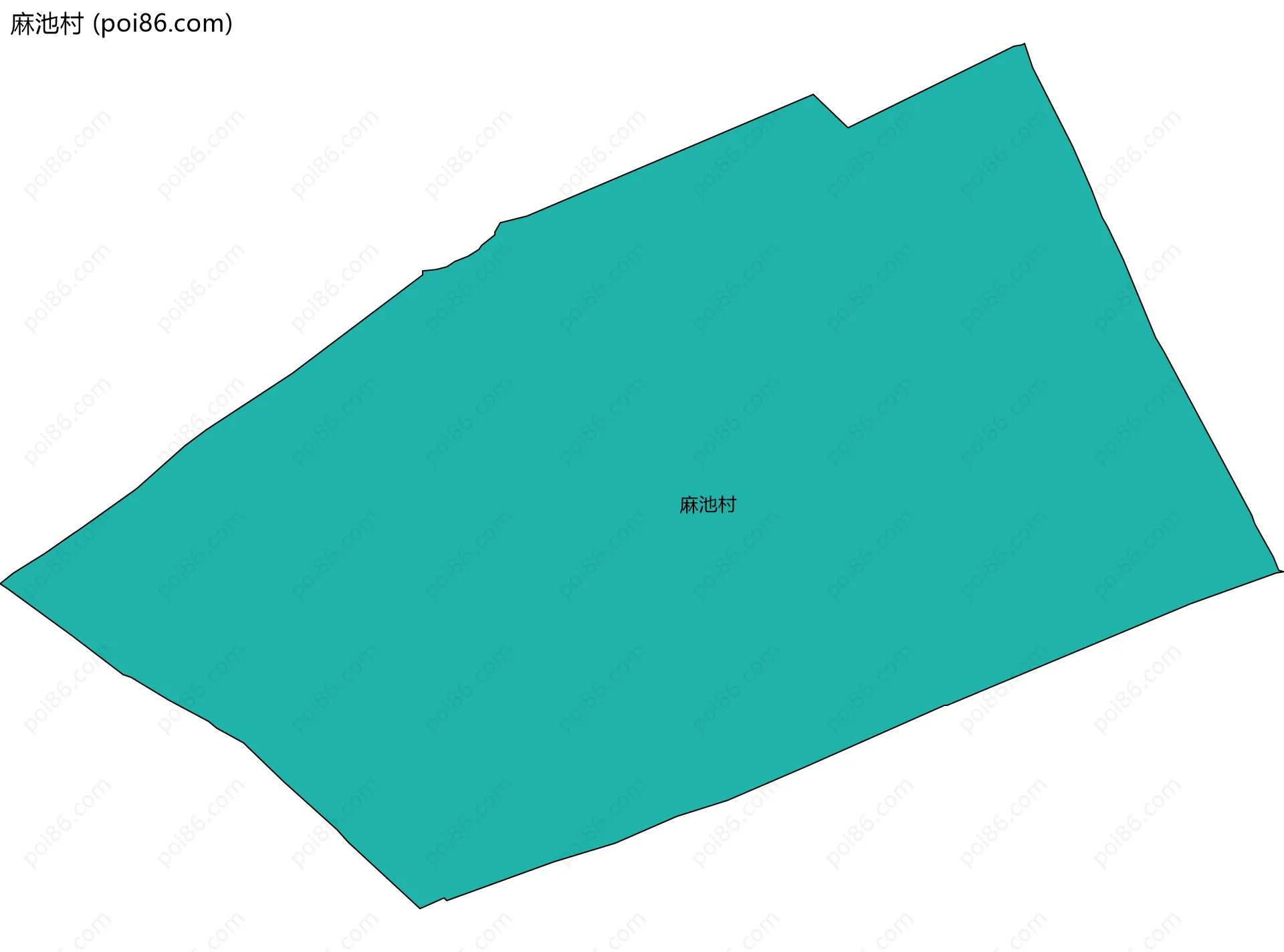 麻池村边界地图