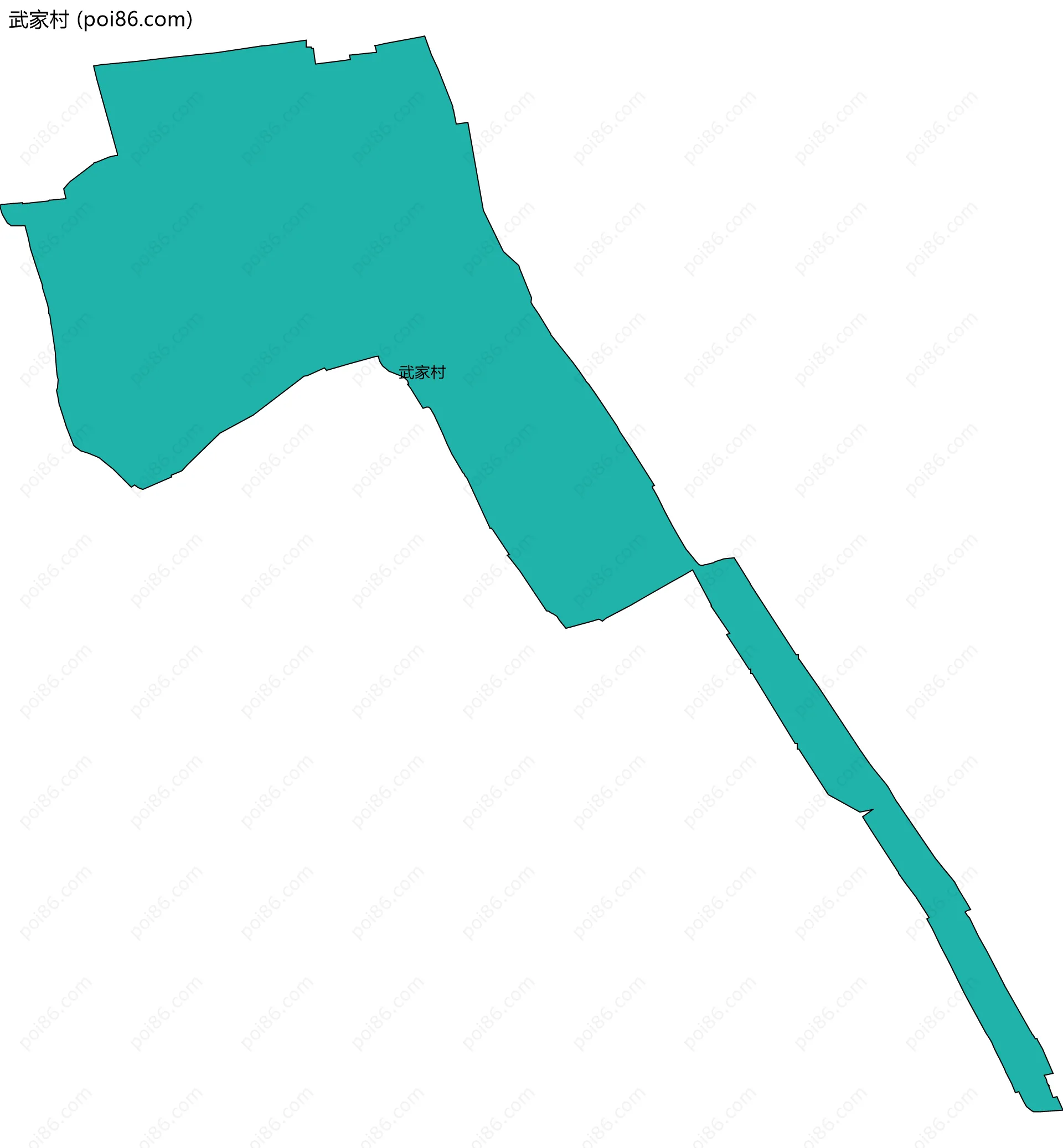 武家村边界地图