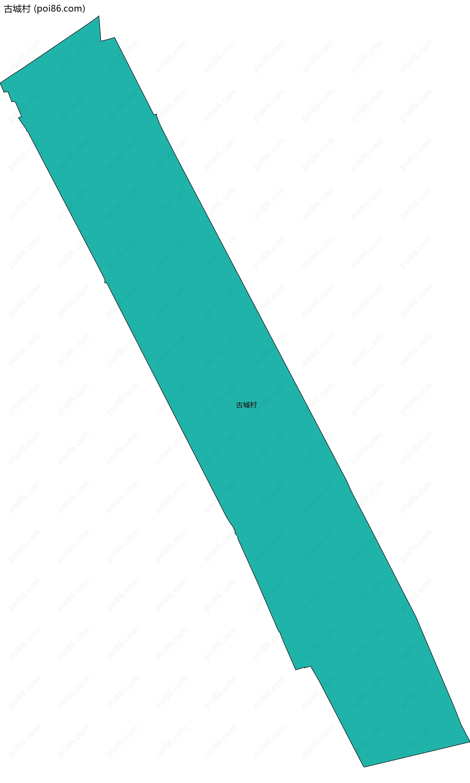 古城村边界地图