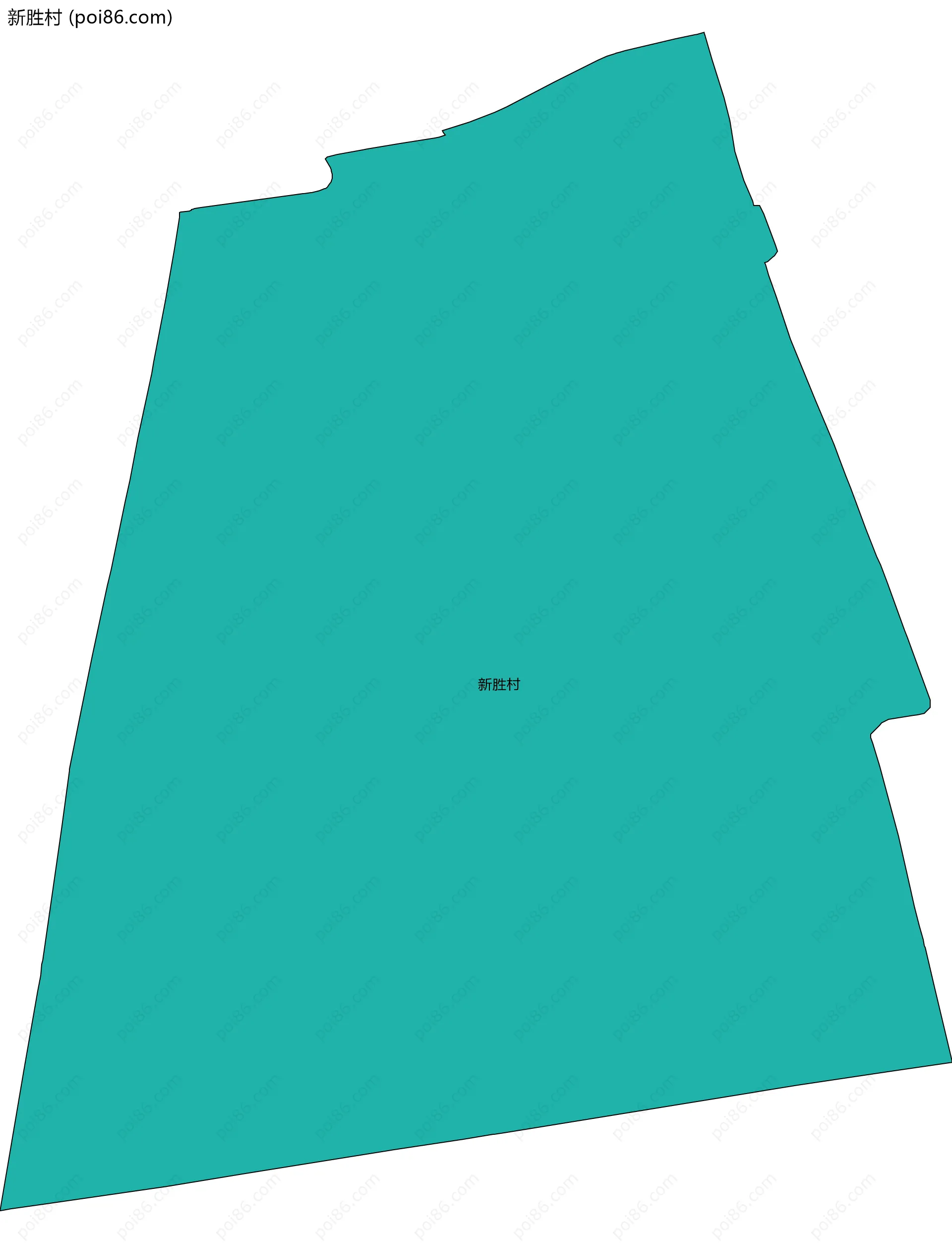 新胜村边界地图