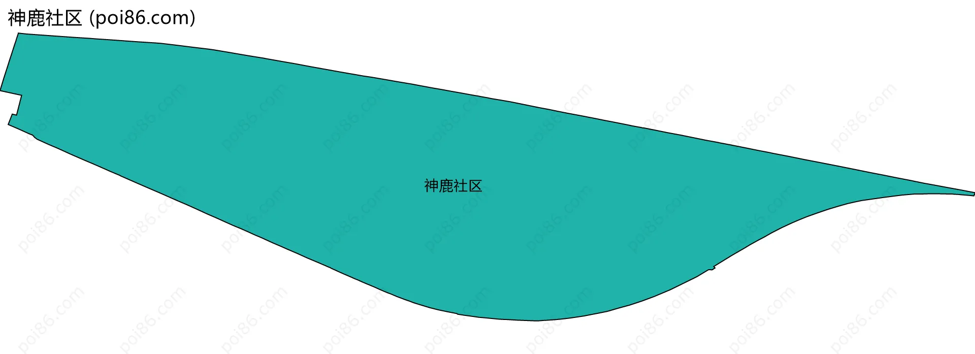 神鹿社区边界地图