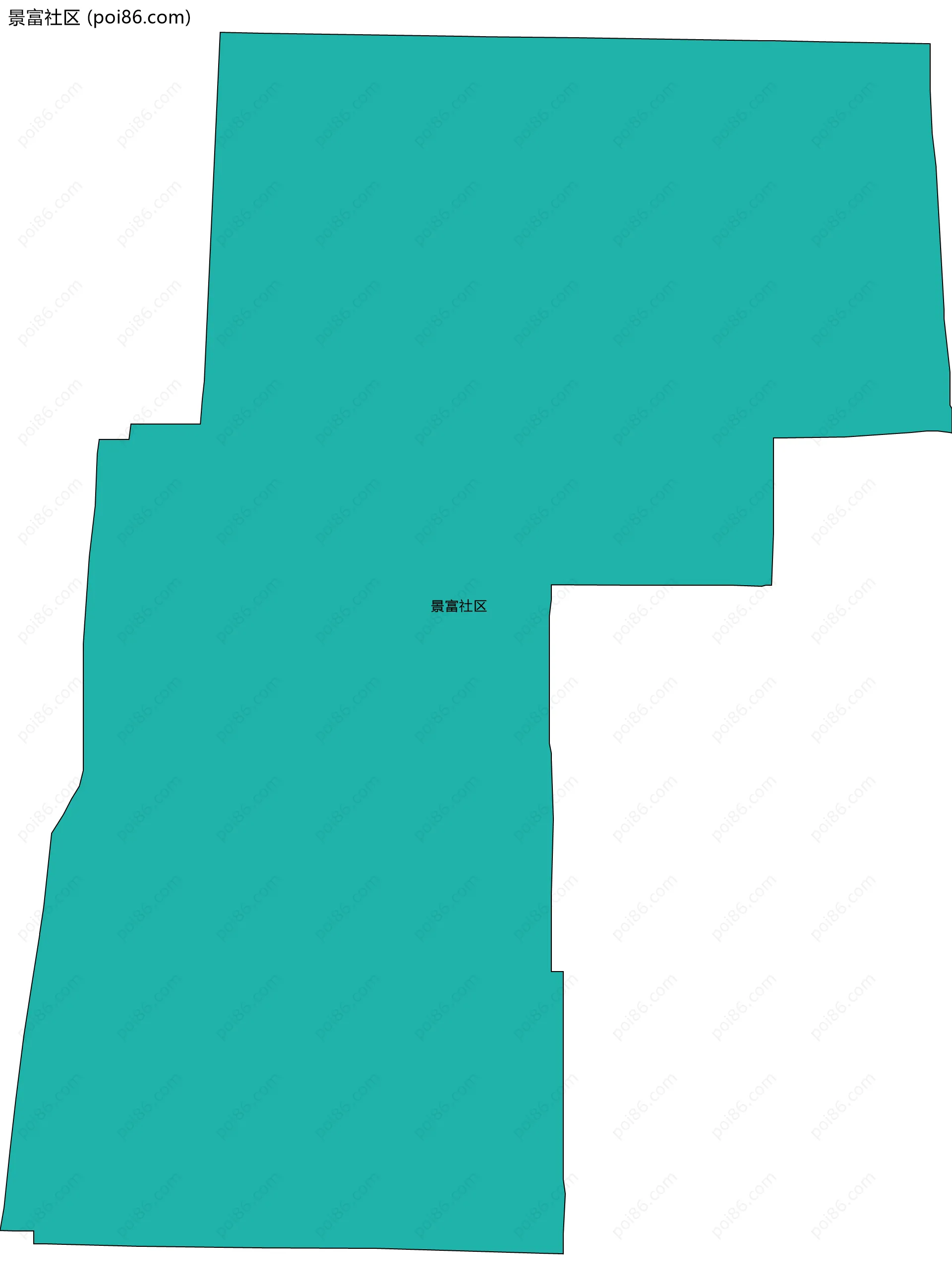 景富社区边界地图
