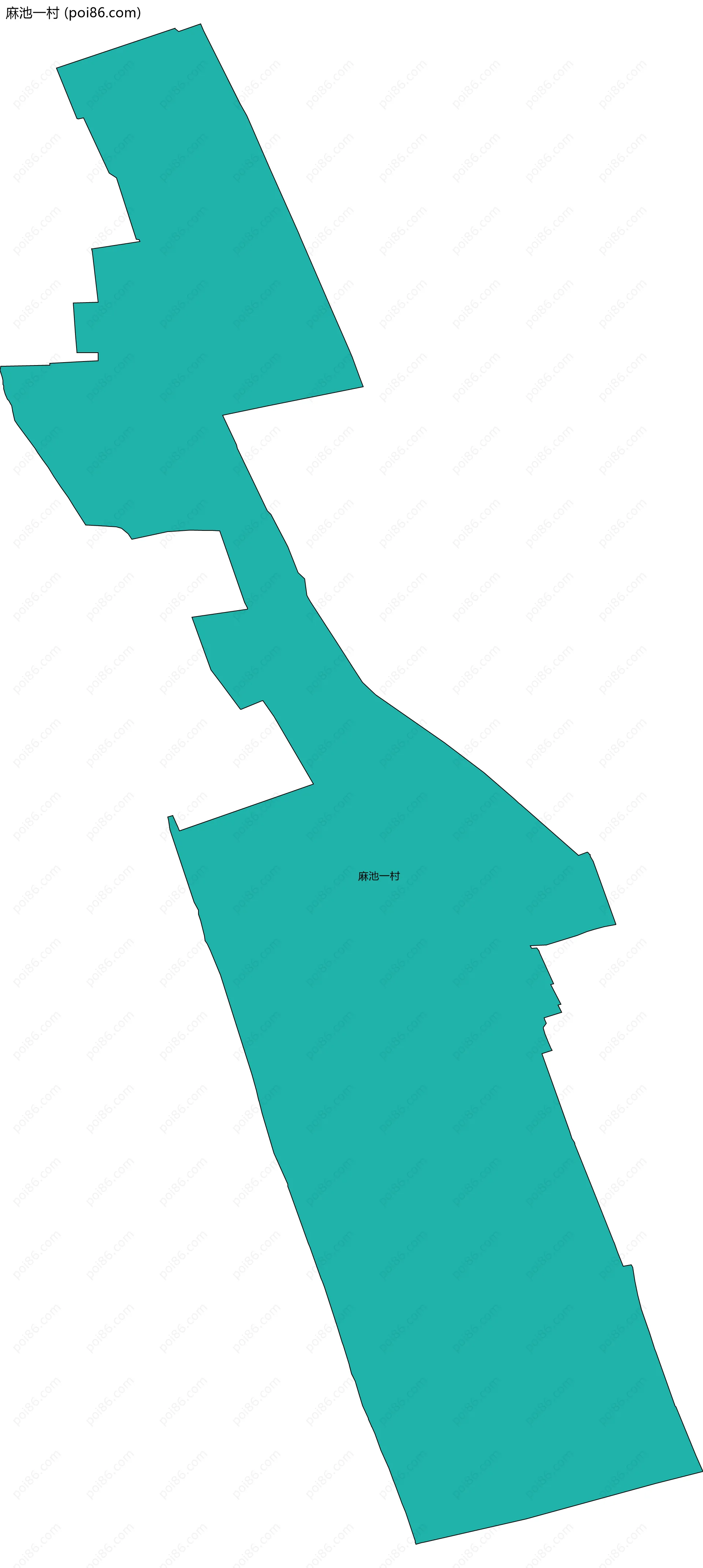 麻池一村边界地图