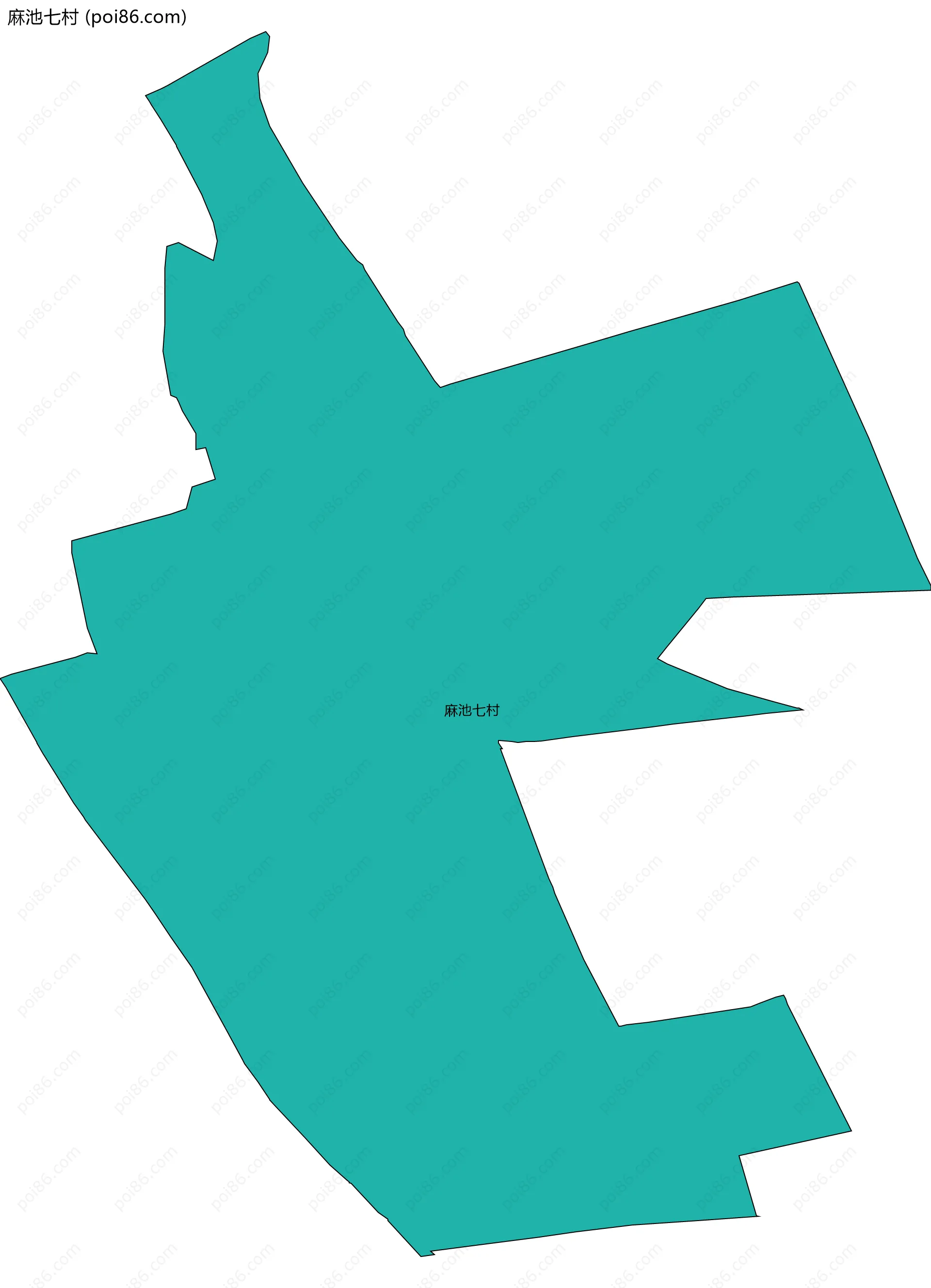 麻池七村边界地图