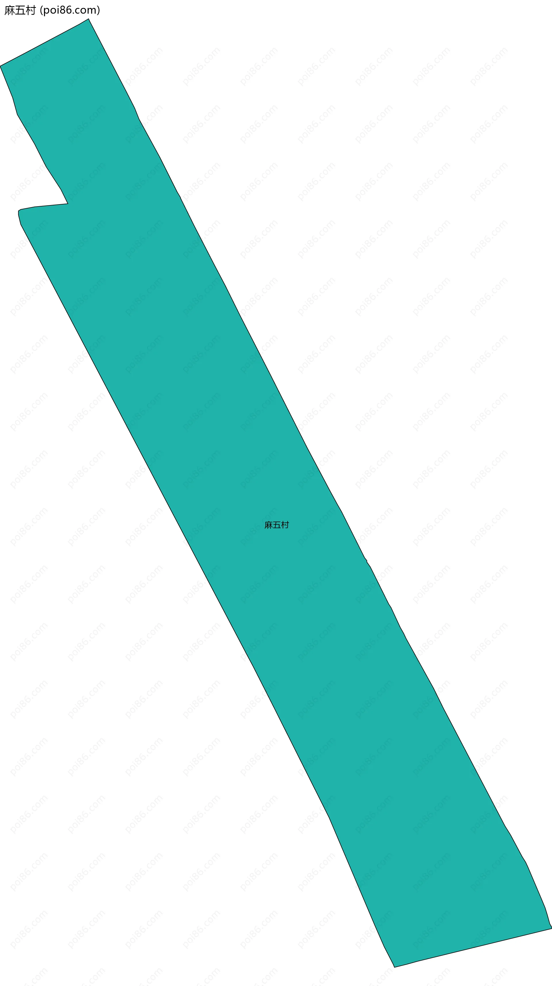 麻五村边界地图