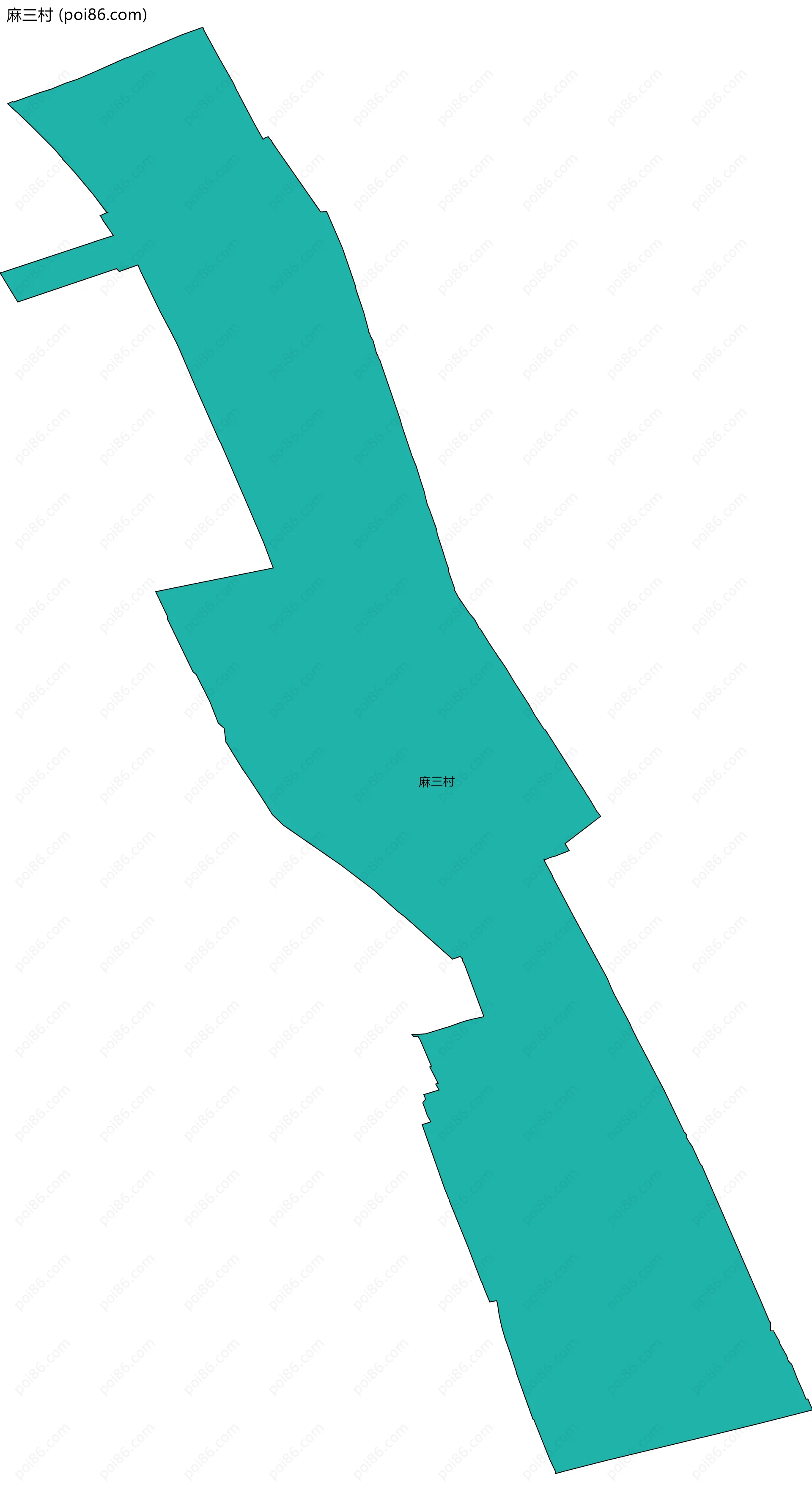 麻三村边界地图