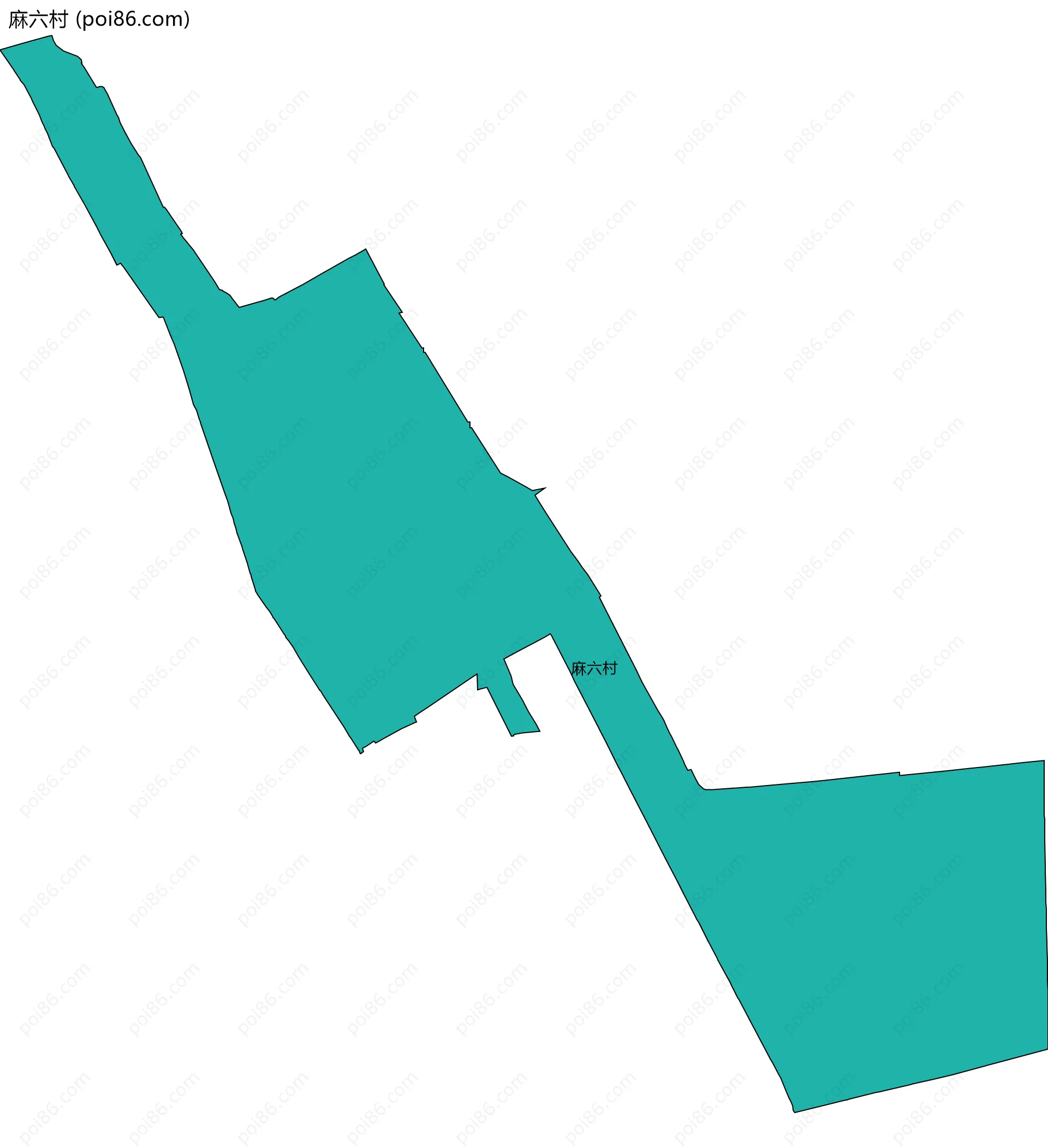 麻六村边界地图