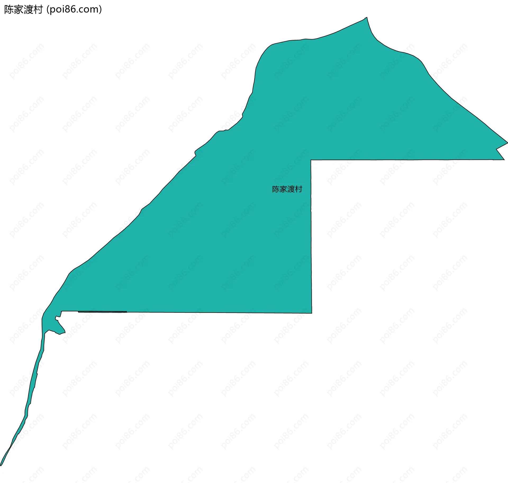 陈家渡村边界地图