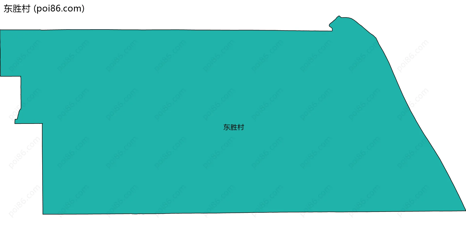 东胜村边界地图