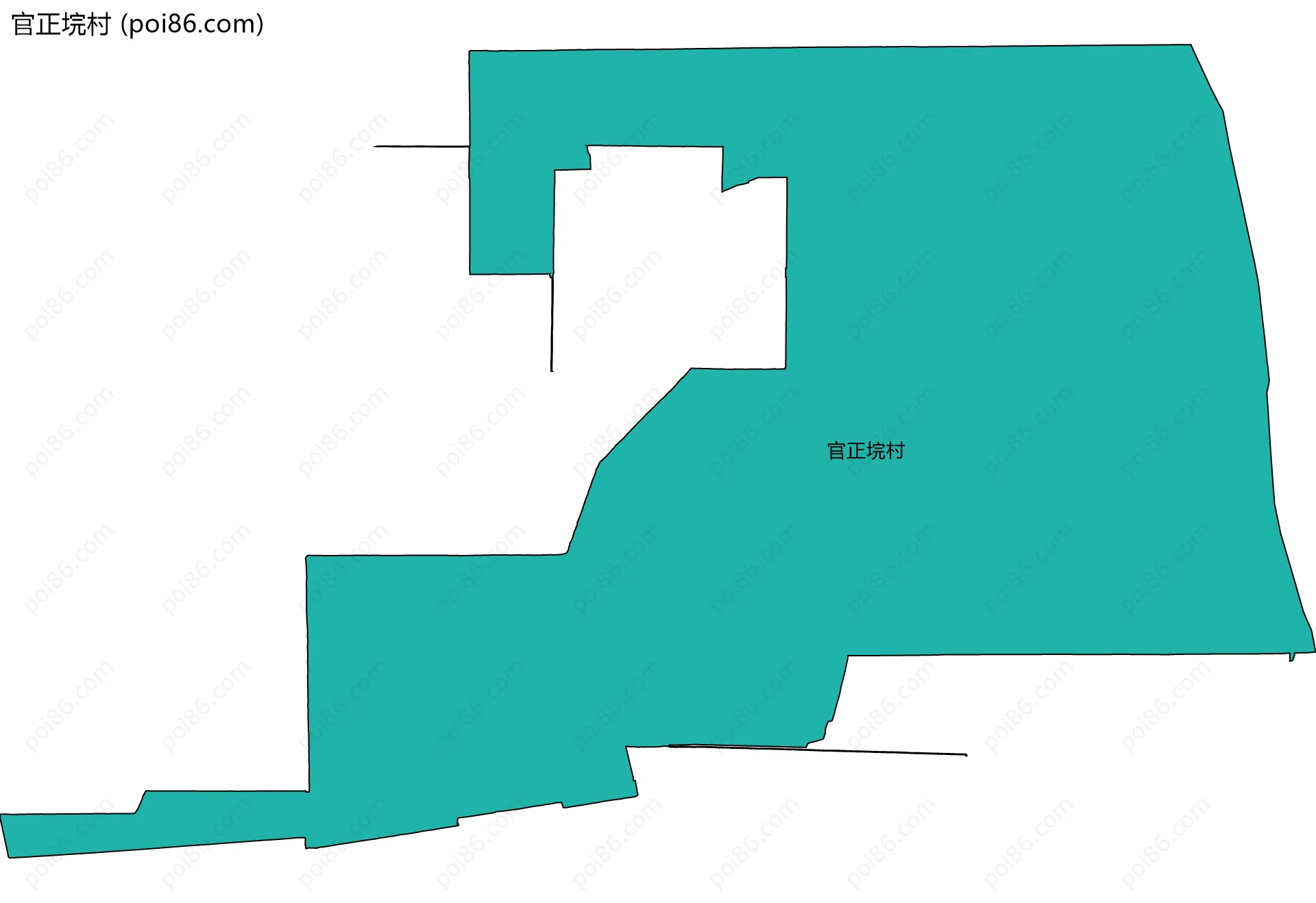 官正垸村边界地图