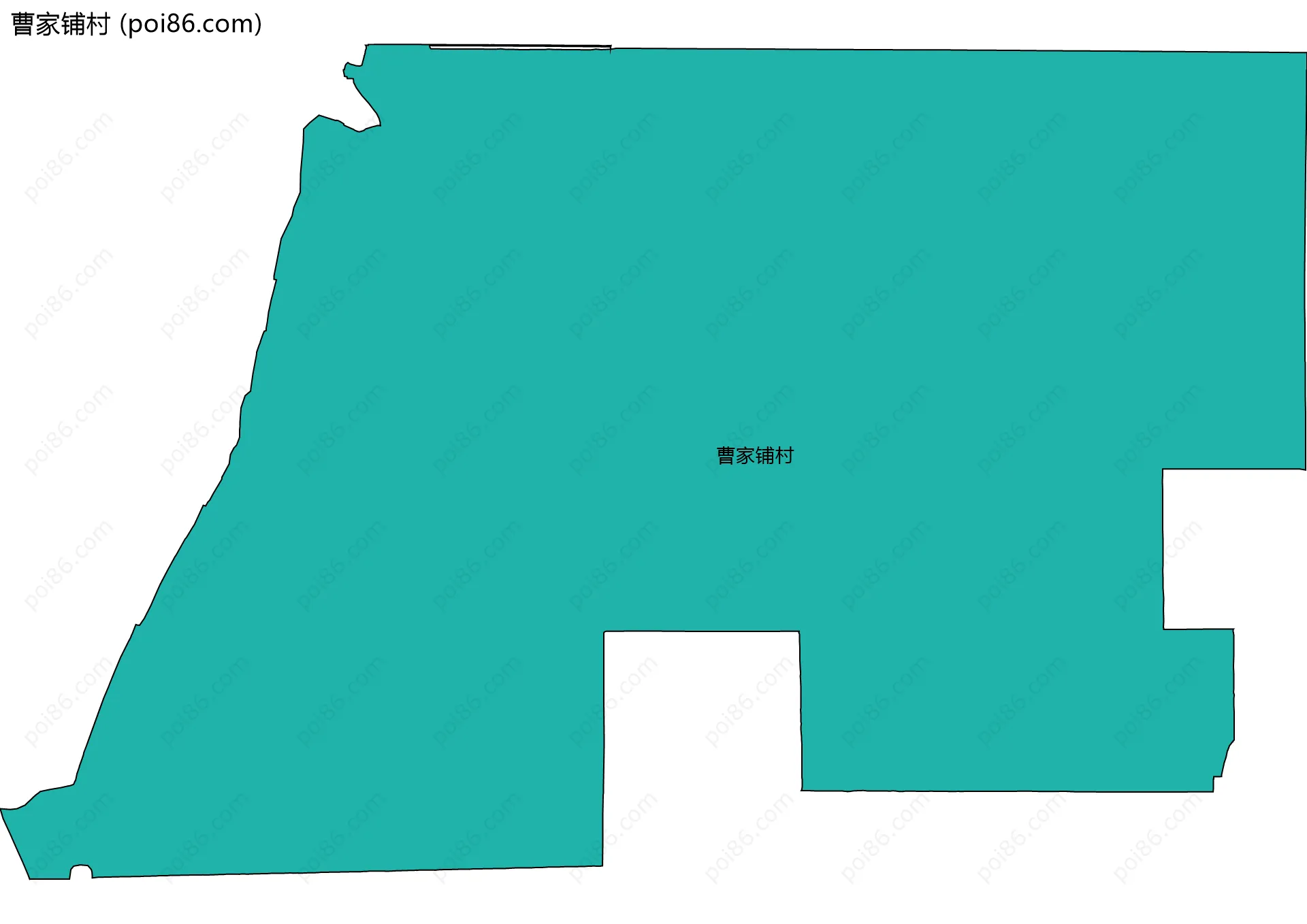 曹家铺村边界地图