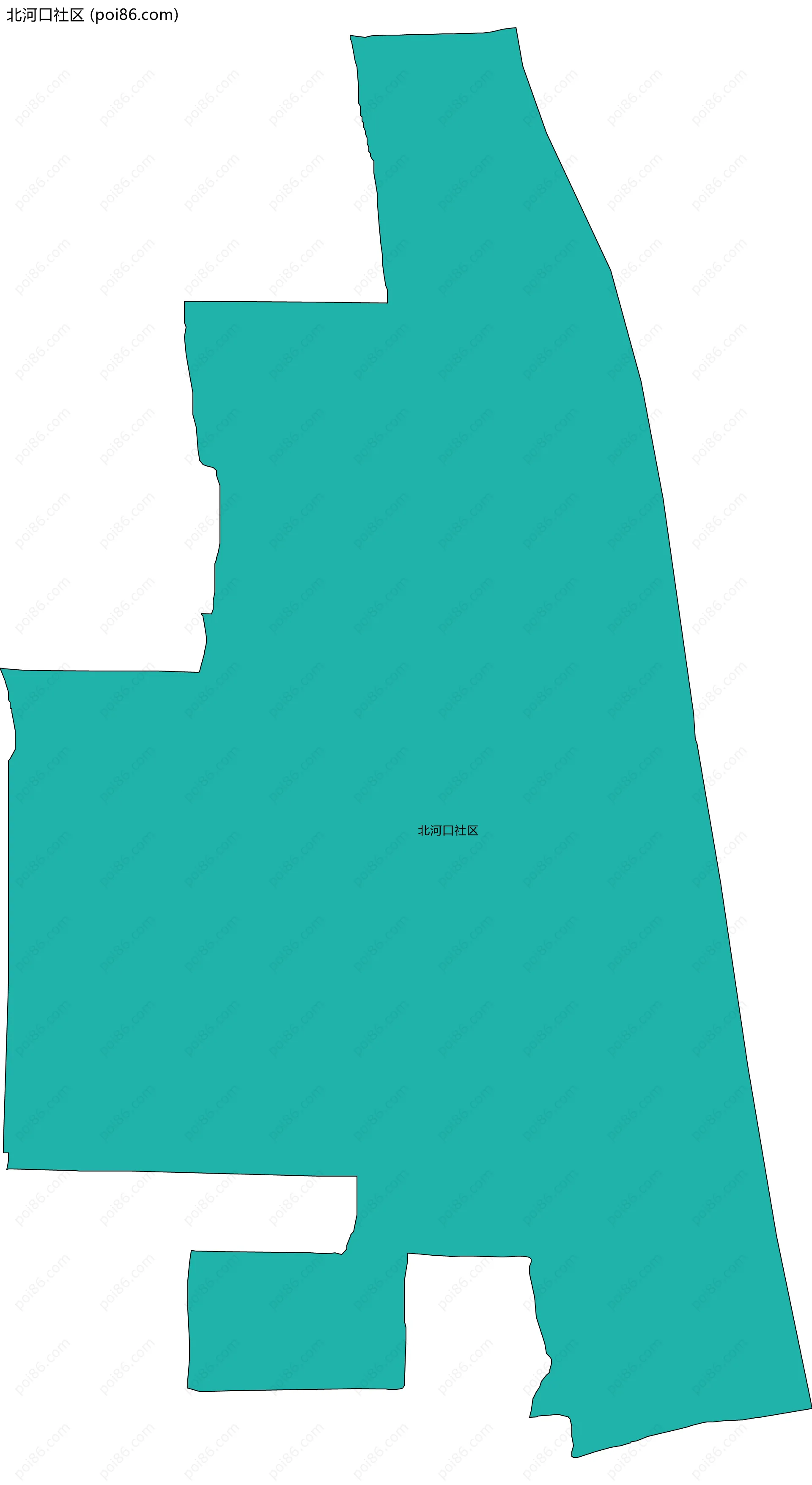 北河口社区边界地图