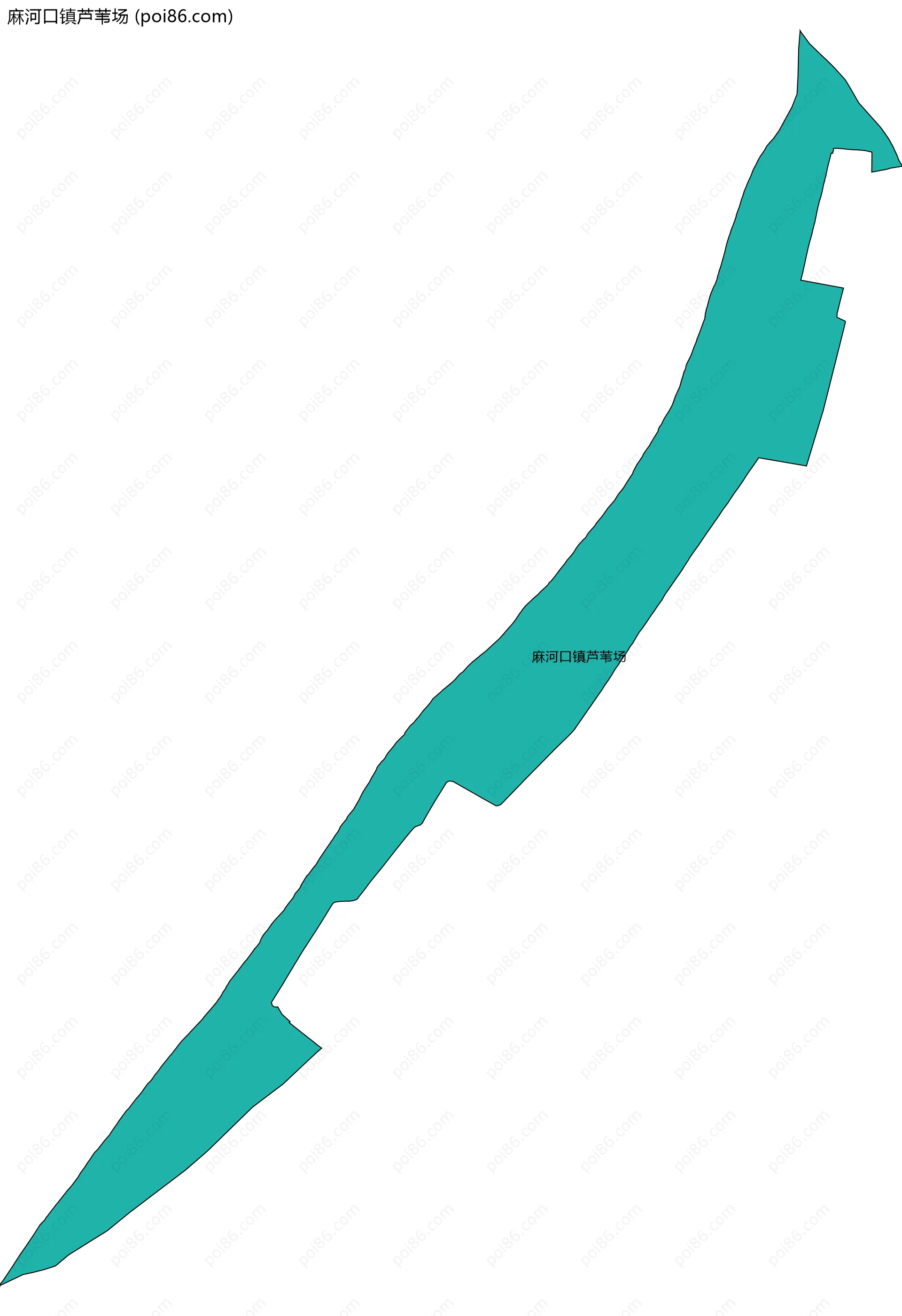 麻河口镇芦苇场边界地图