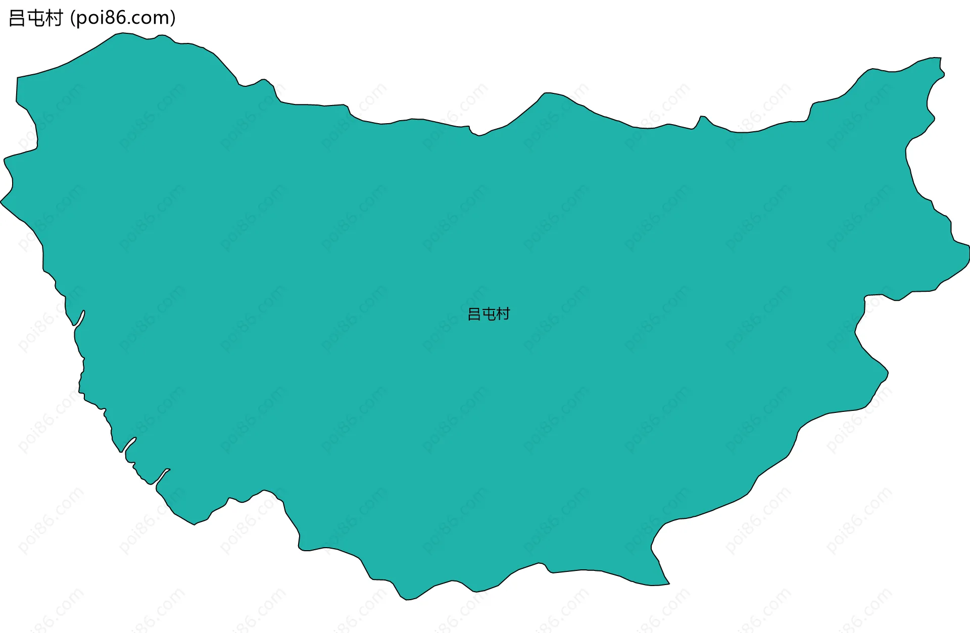 吕屯村边界地图